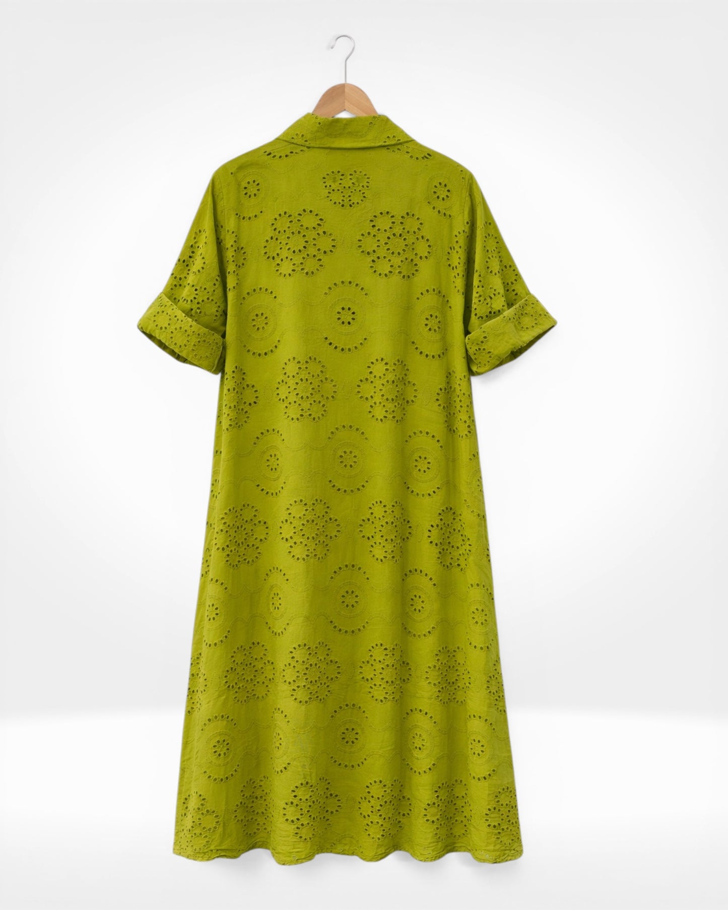 Hemdblusenkleid aus Broderie Anglaise