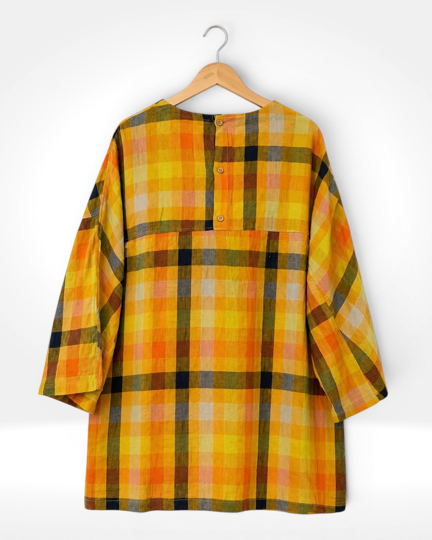 Golden Harvest Check Tunic (Bella Blue)