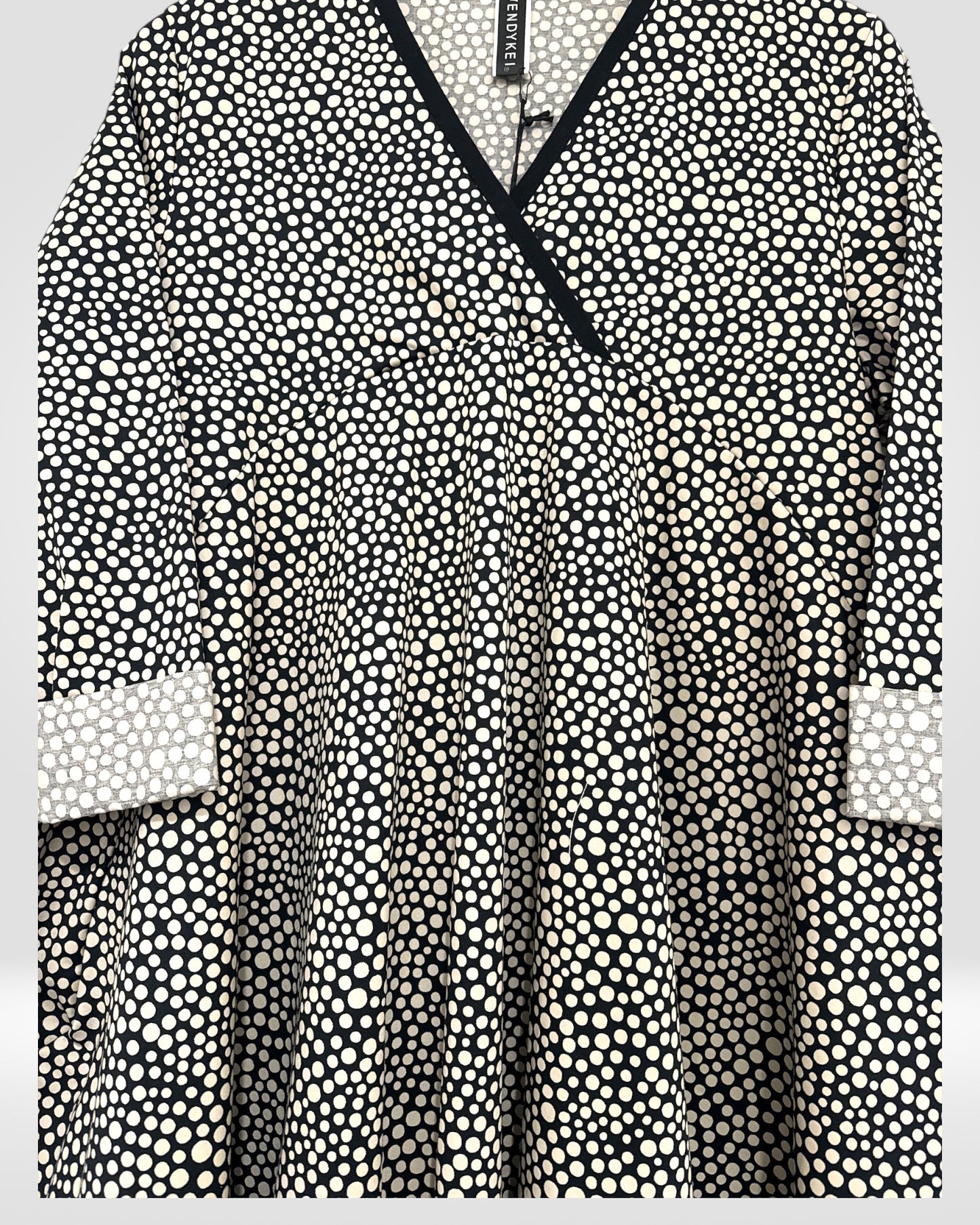 Evelyn Polka Dot Midi Dress