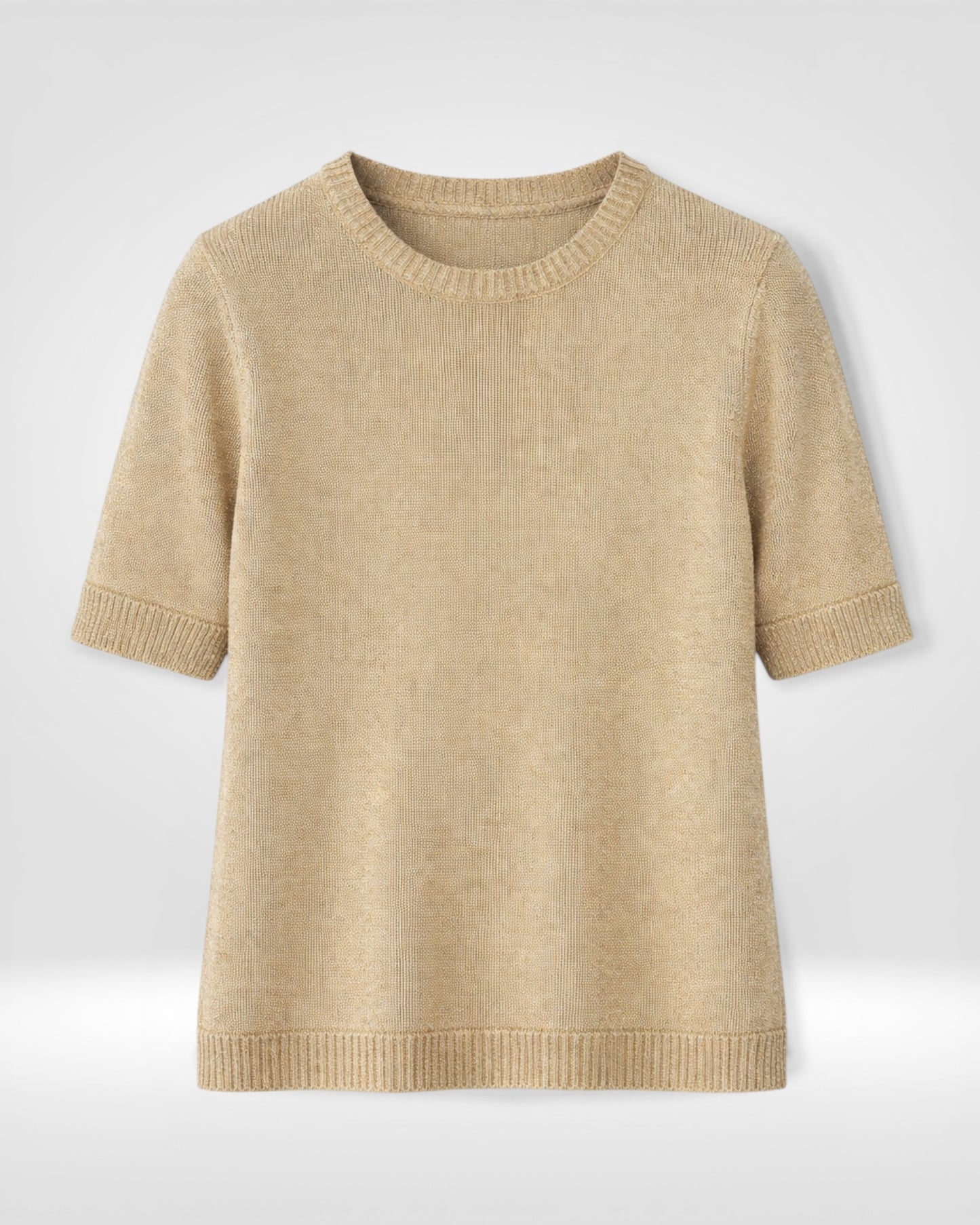 Gold Shimmer Knit Top