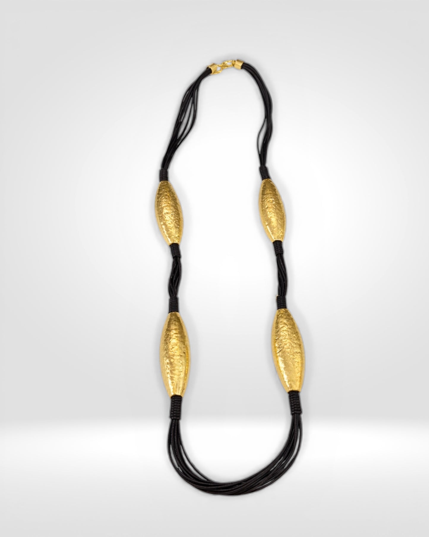 Golden Eclipse Statement Necklace