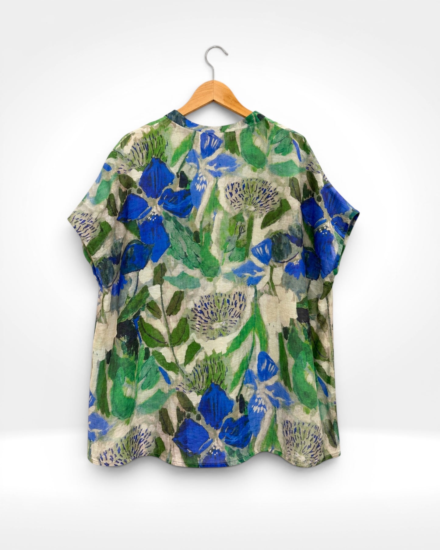 Azure Bloom Short Shirt (Bella Blue)