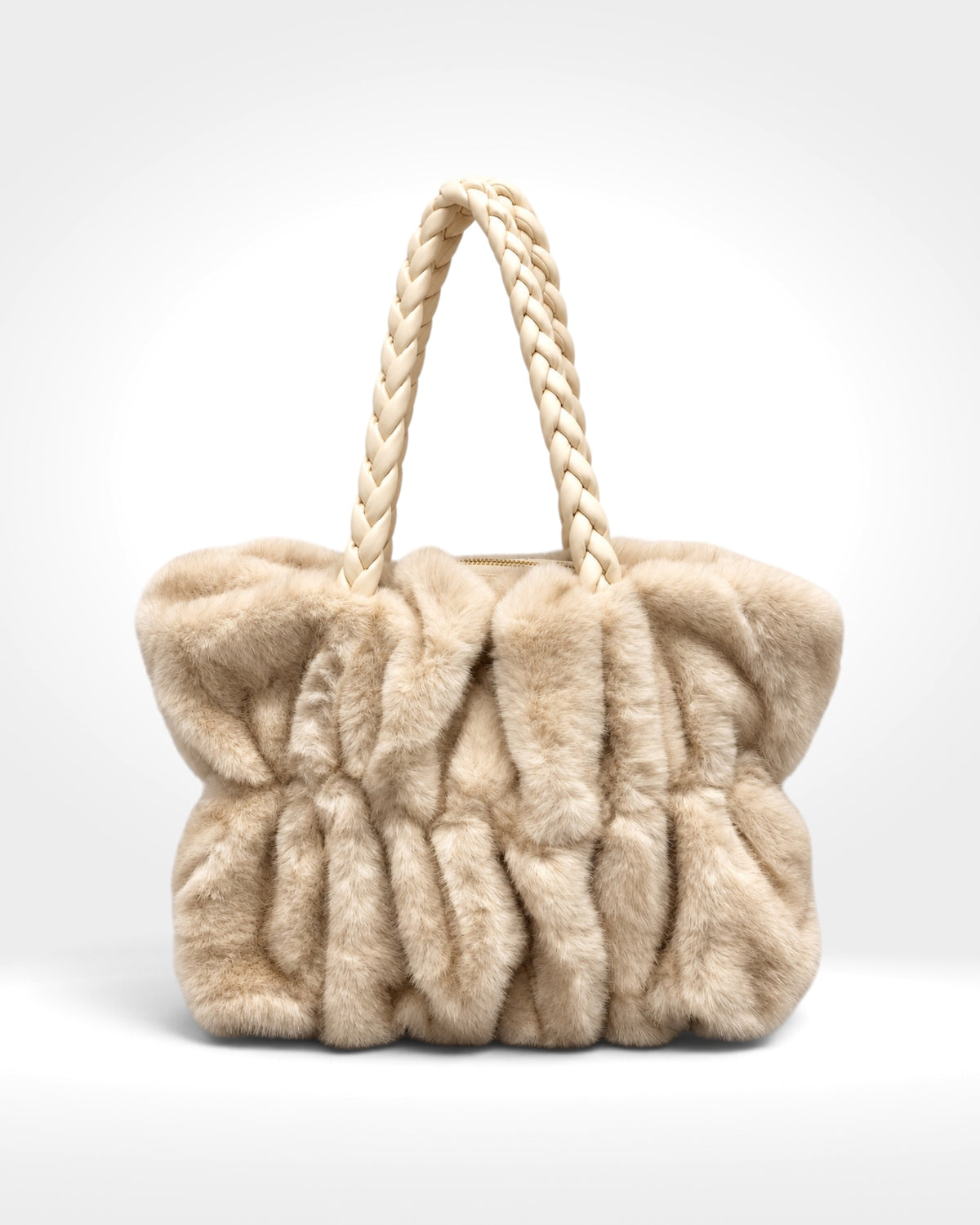 Plush Faux Fur Shoulder Bag