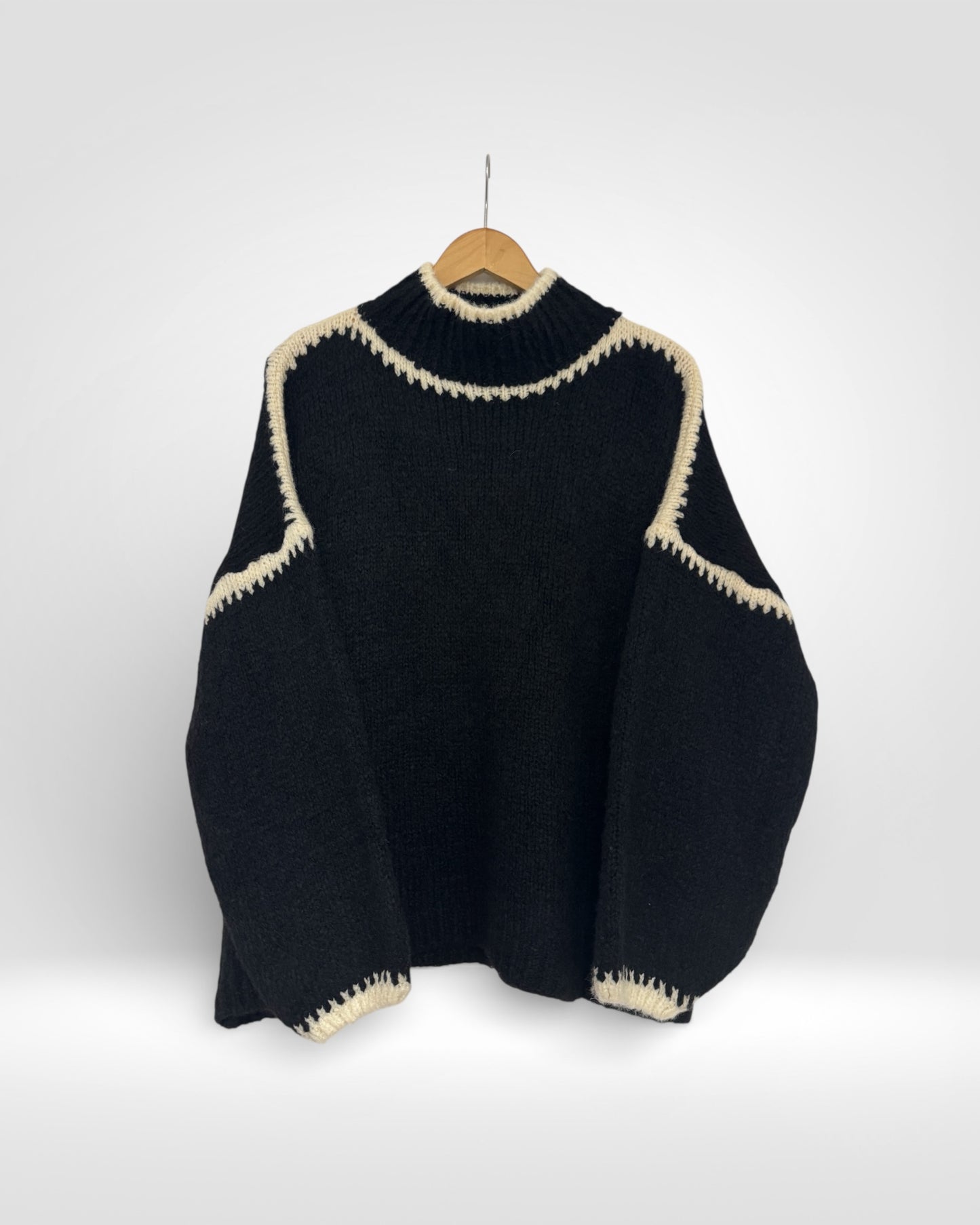 Two-Tone Wool Knit