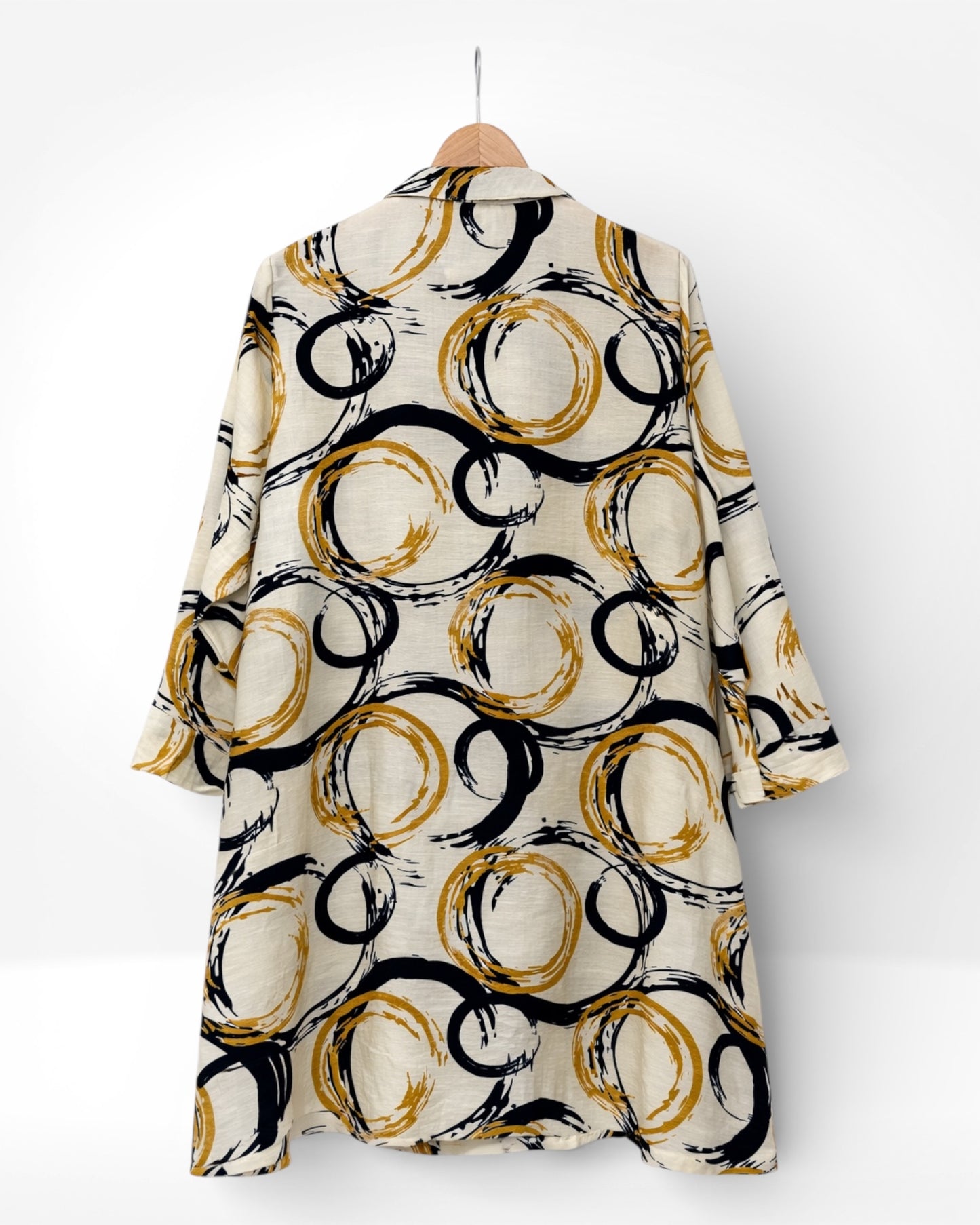 Golden Orbit Button-Through Tunic (Bella Blue)