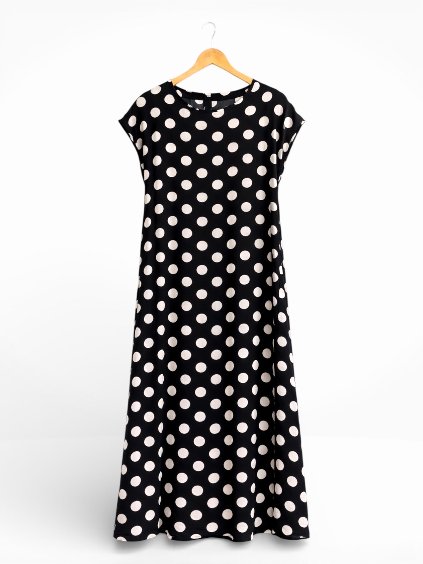 Midnight Muse Polka Dot Maxi Dress