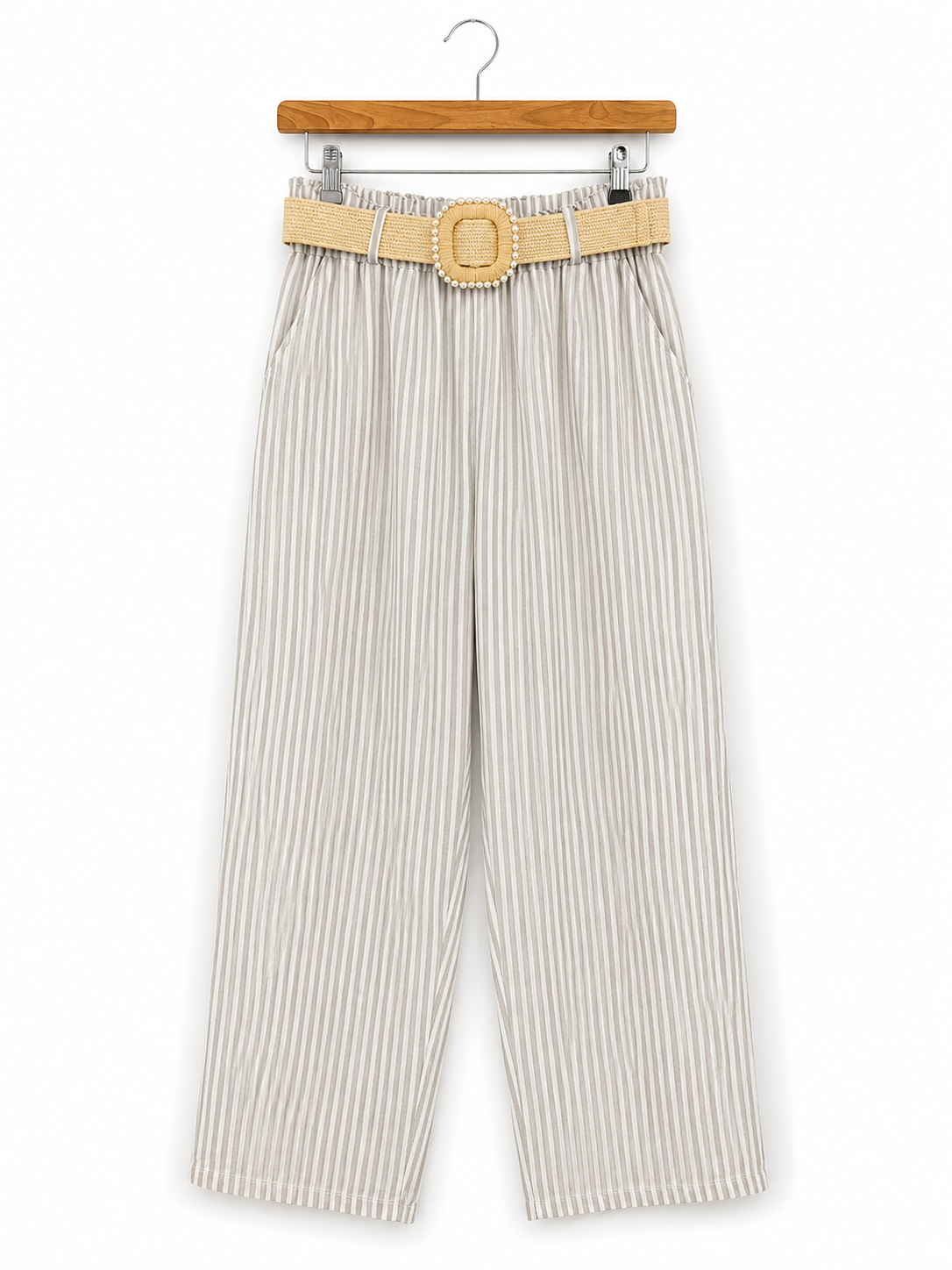 Amalfi Stripe Linen Trousers