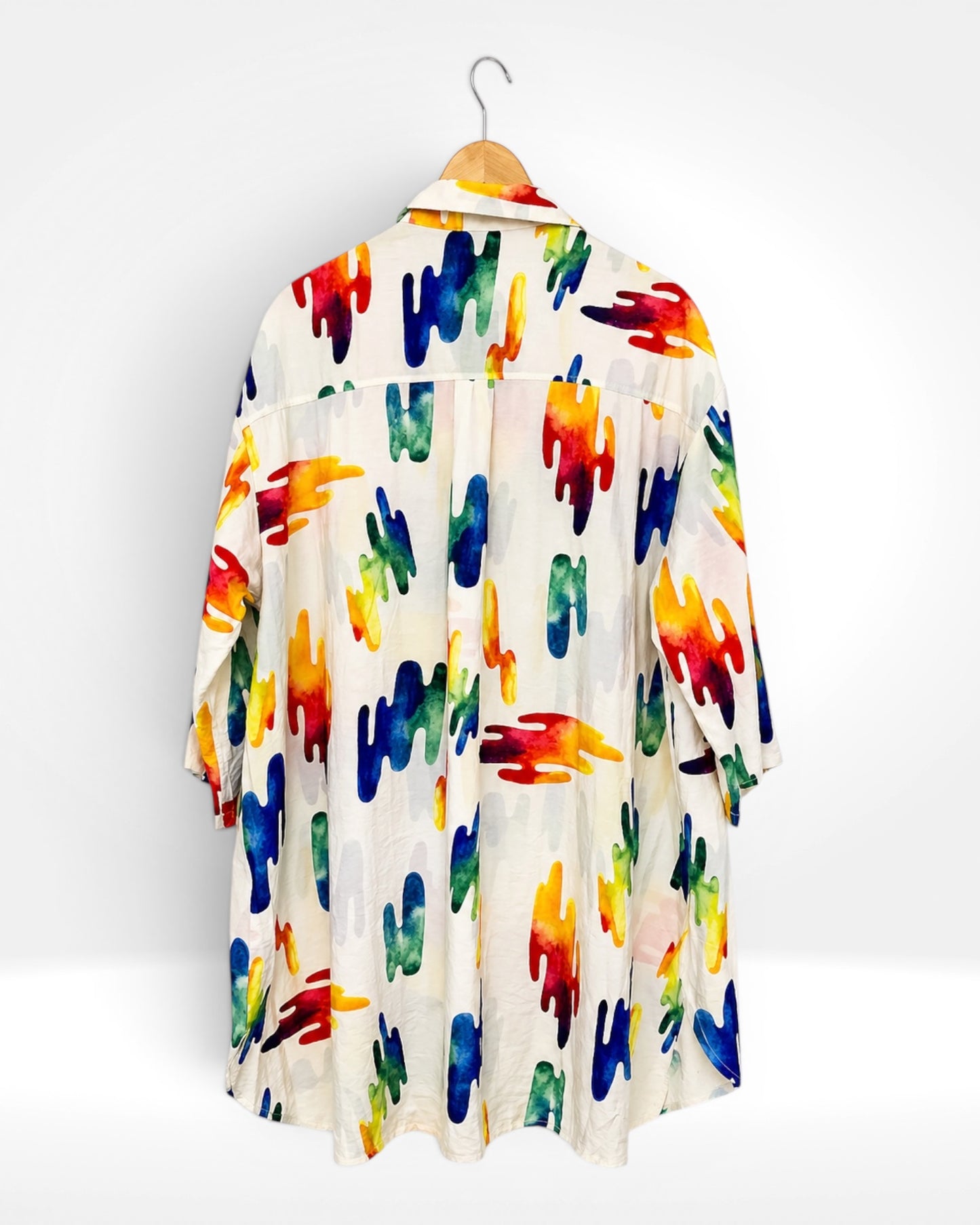 Rainbow Drift Collar Tunic (Bella Blue)
