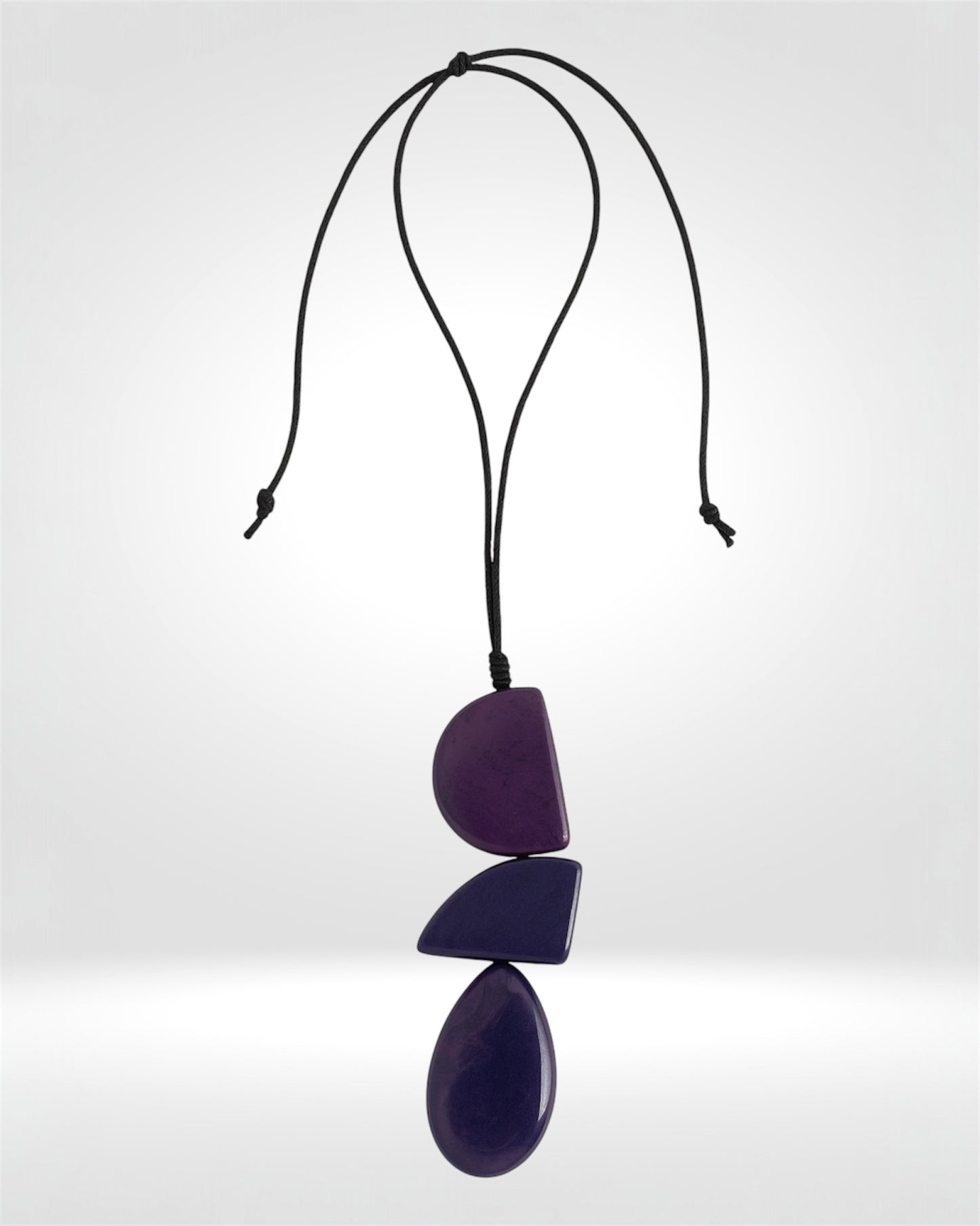 Amethyst Trio Modern Necklace