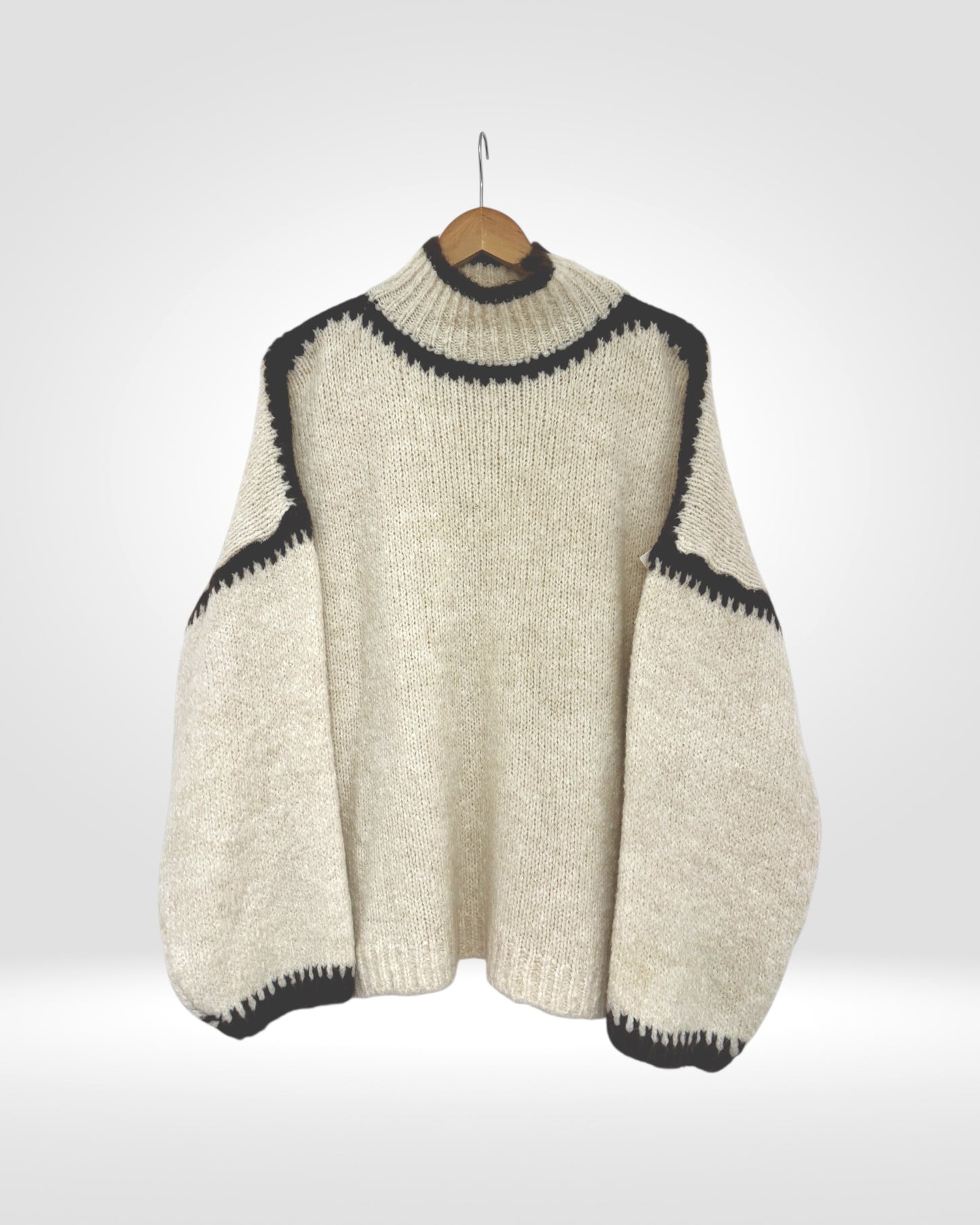 Two-Tone Wool Knit