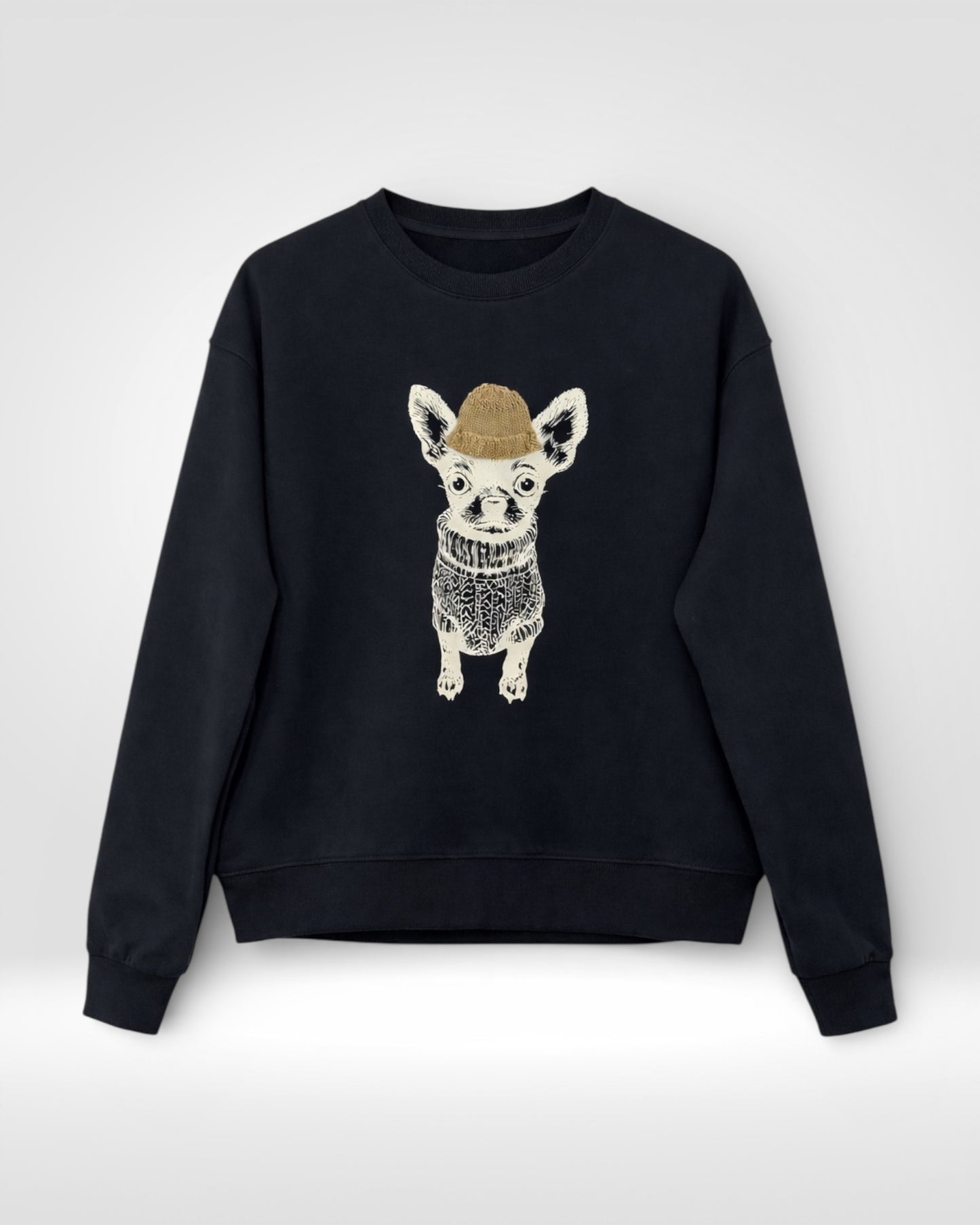 The Little Pup Beanie Crewneck