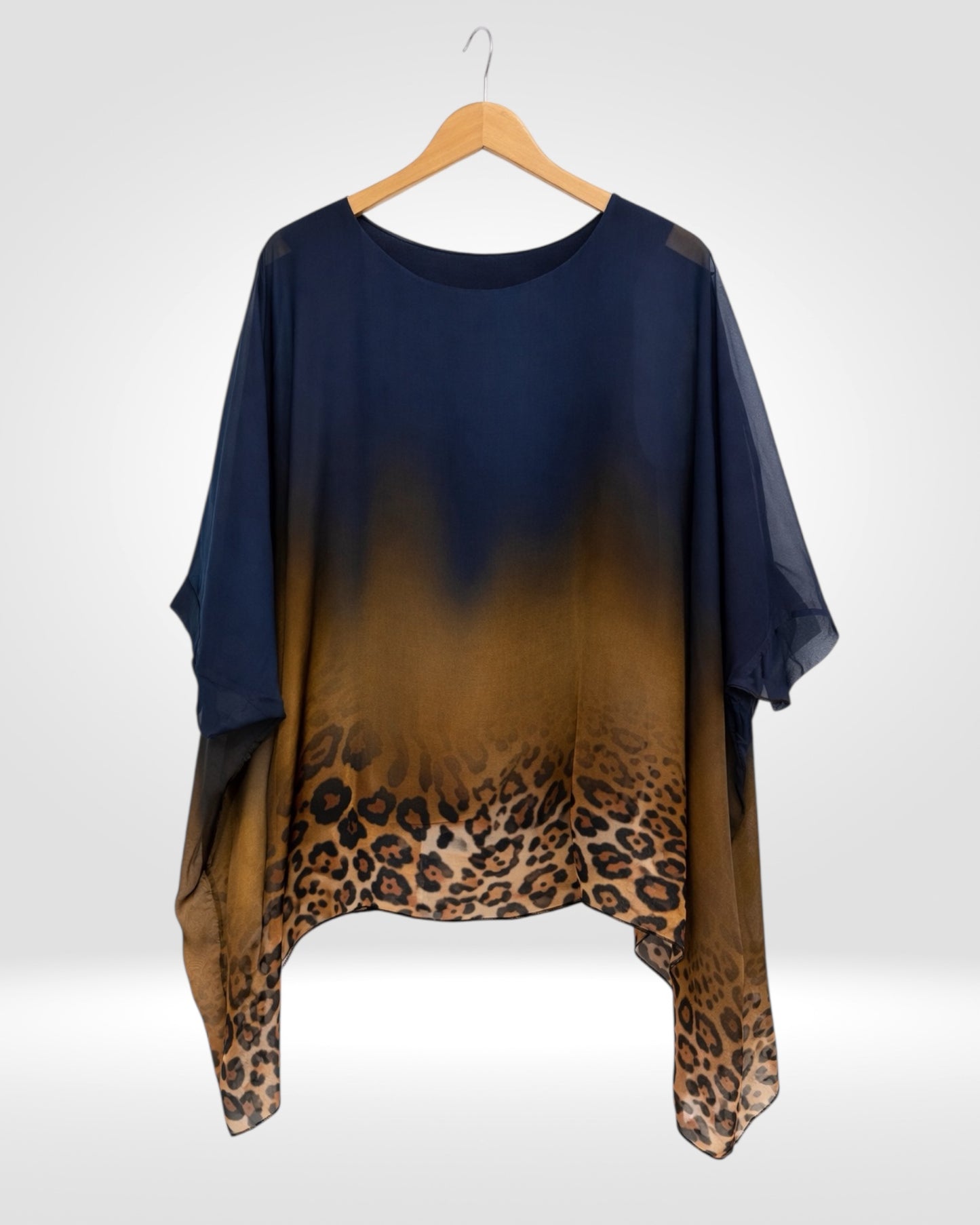Silk Ombré Animal Top