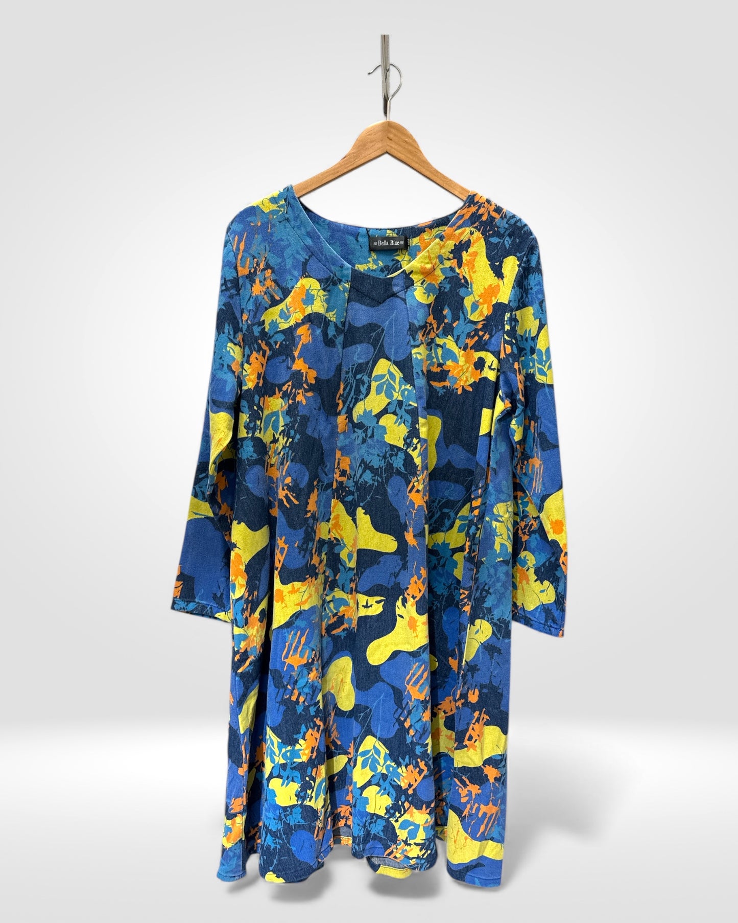 Colour Splash Denim Tunic Dress (Bella Blue)