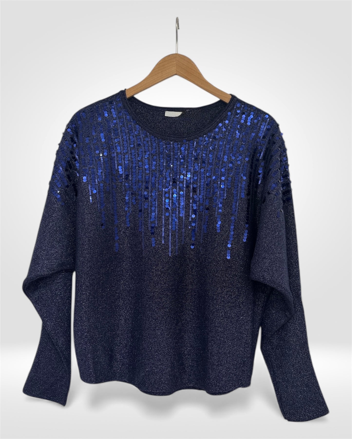 Sequin Drift Sweater