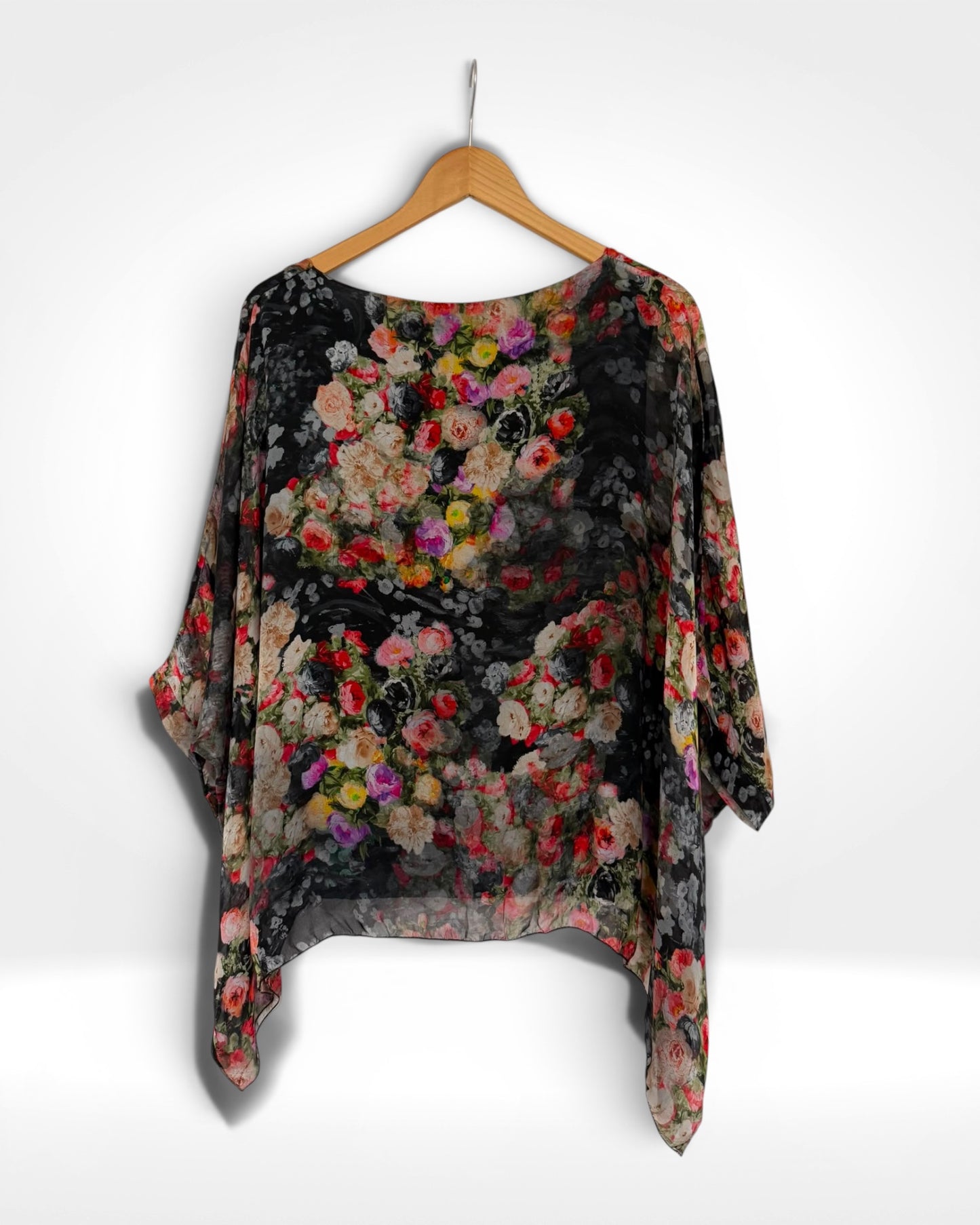 Silk Garden Batwing Short Top