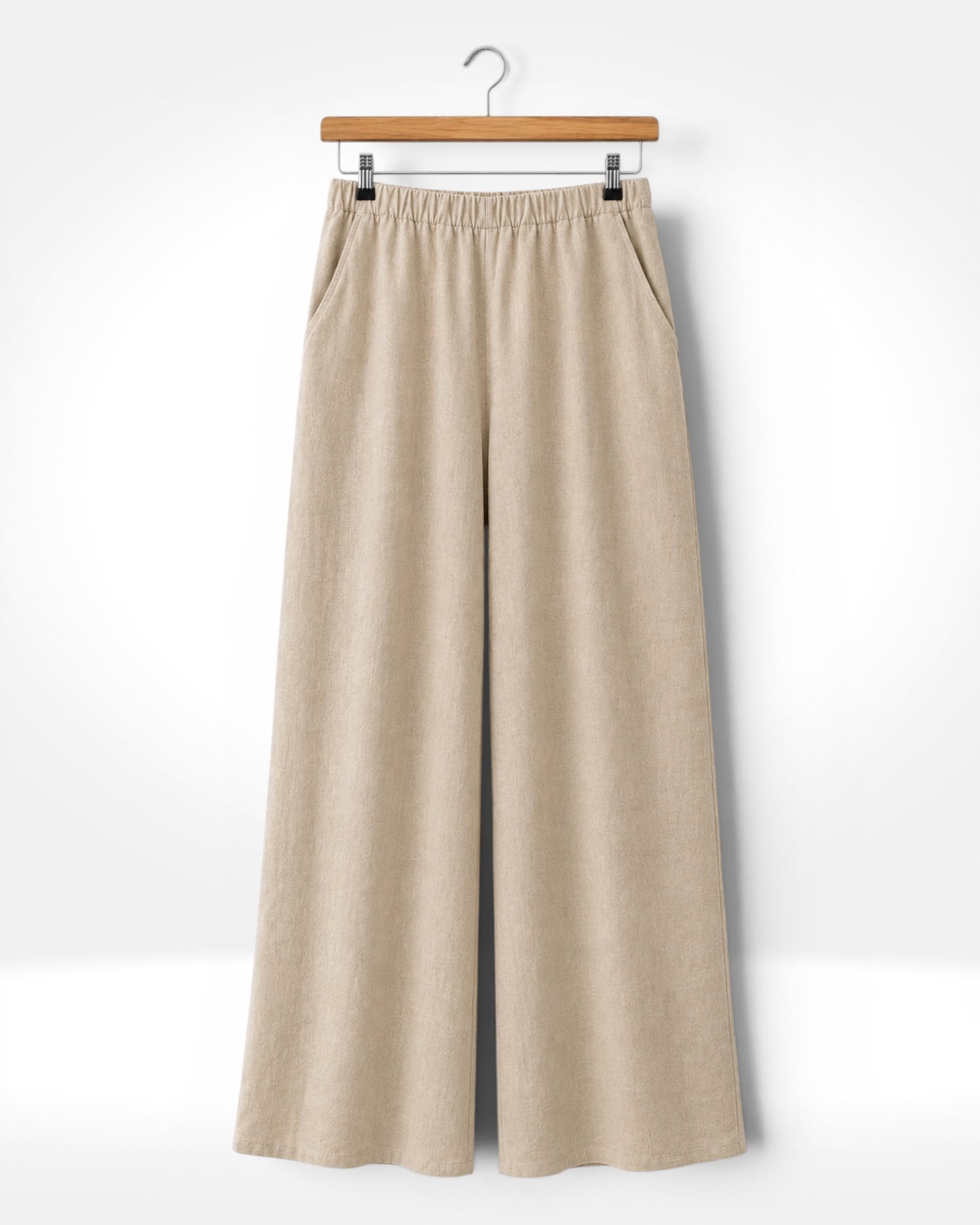 Relaxed Linen Wide-Leg Trousers