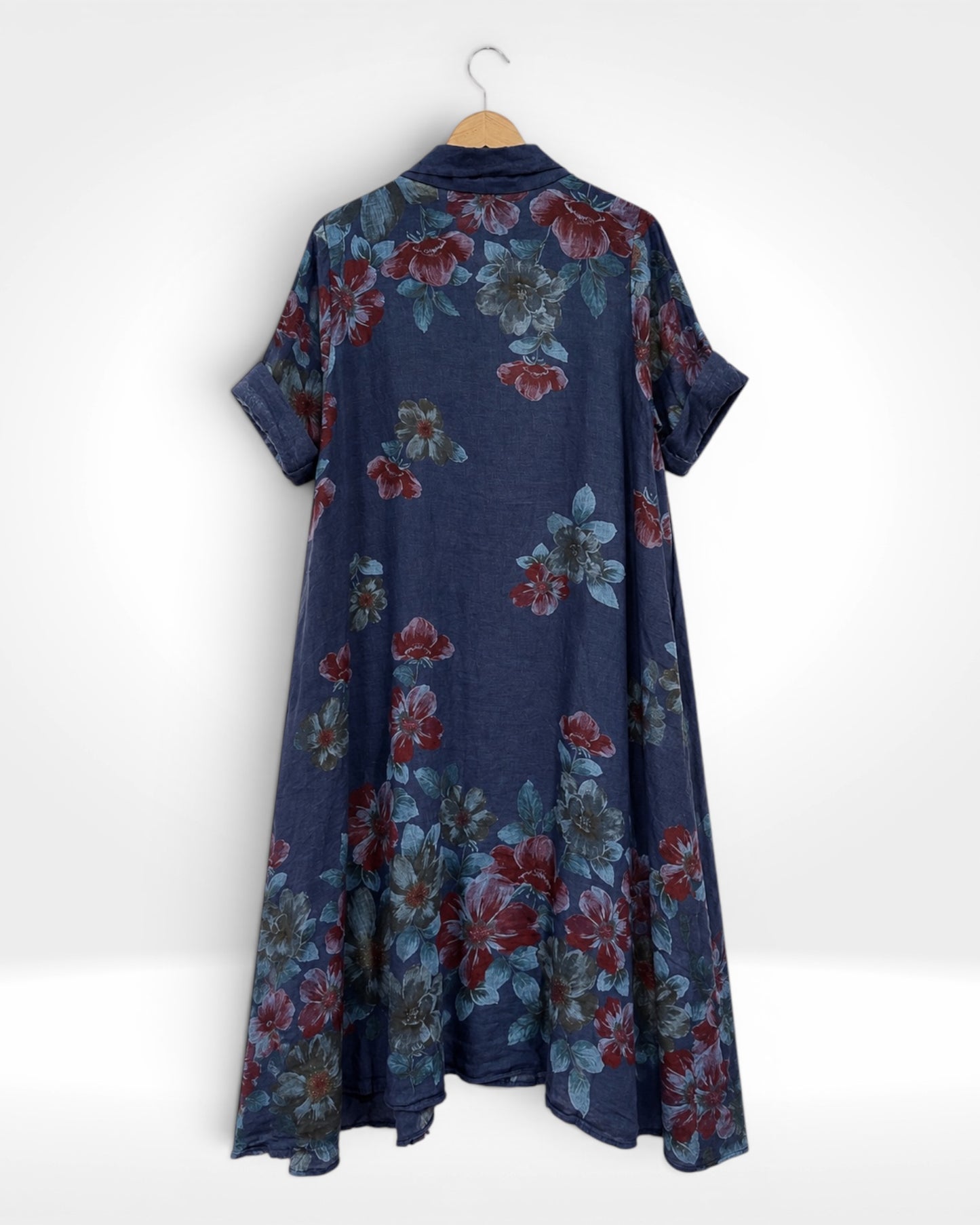 Botanical Bloom Linen Dress