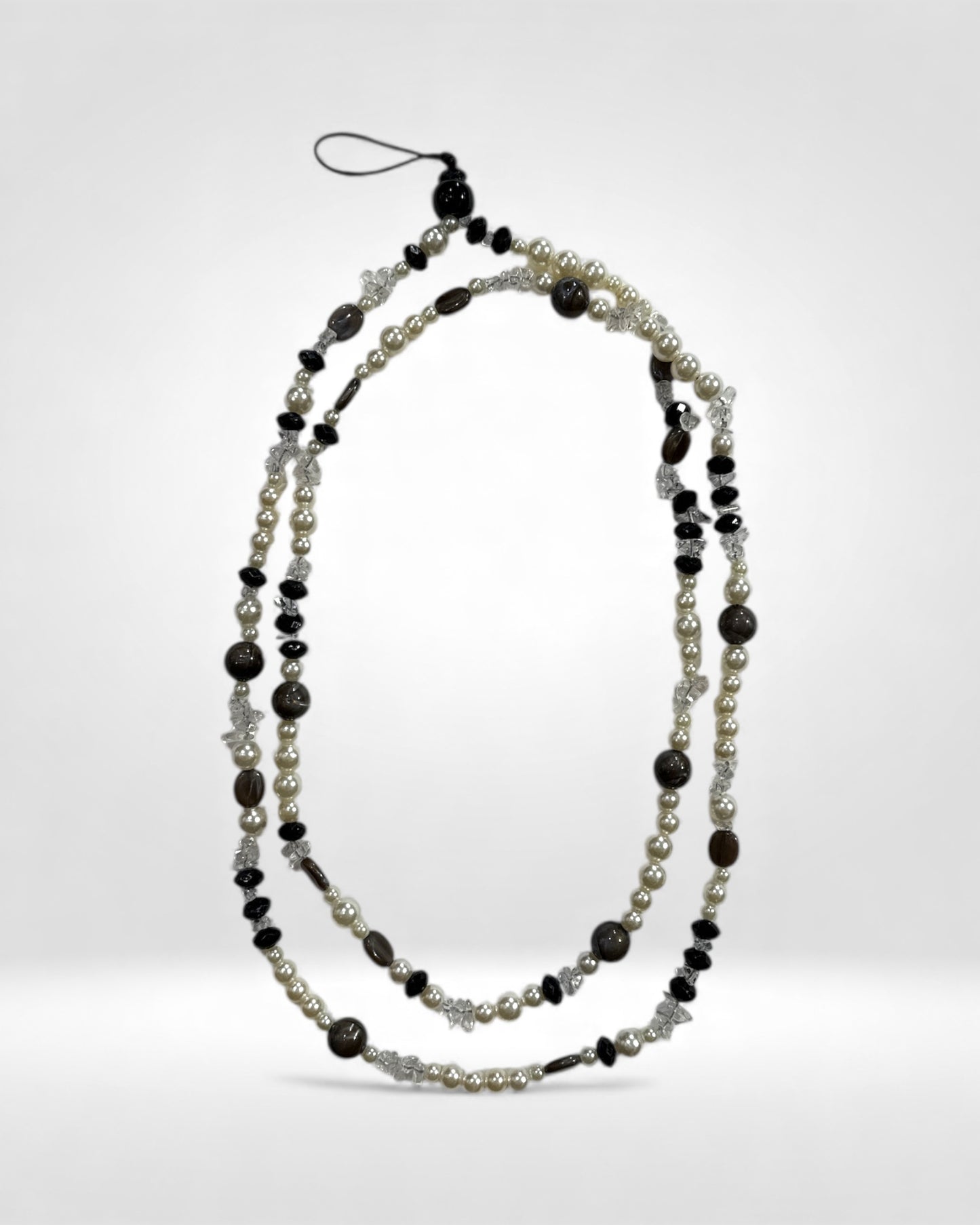 Midnight Elegance Beaded Necklace