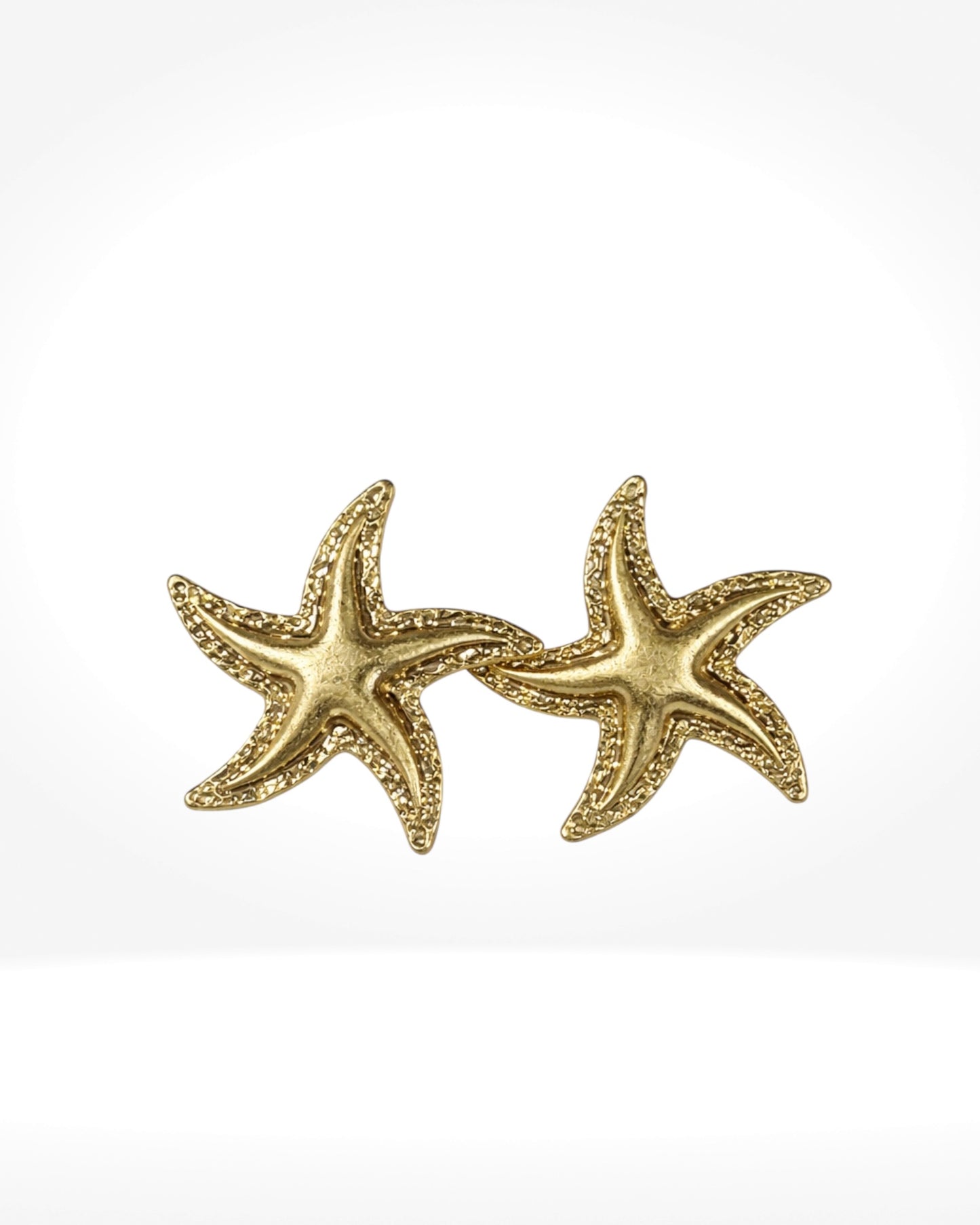 Gold Starfish Earrings