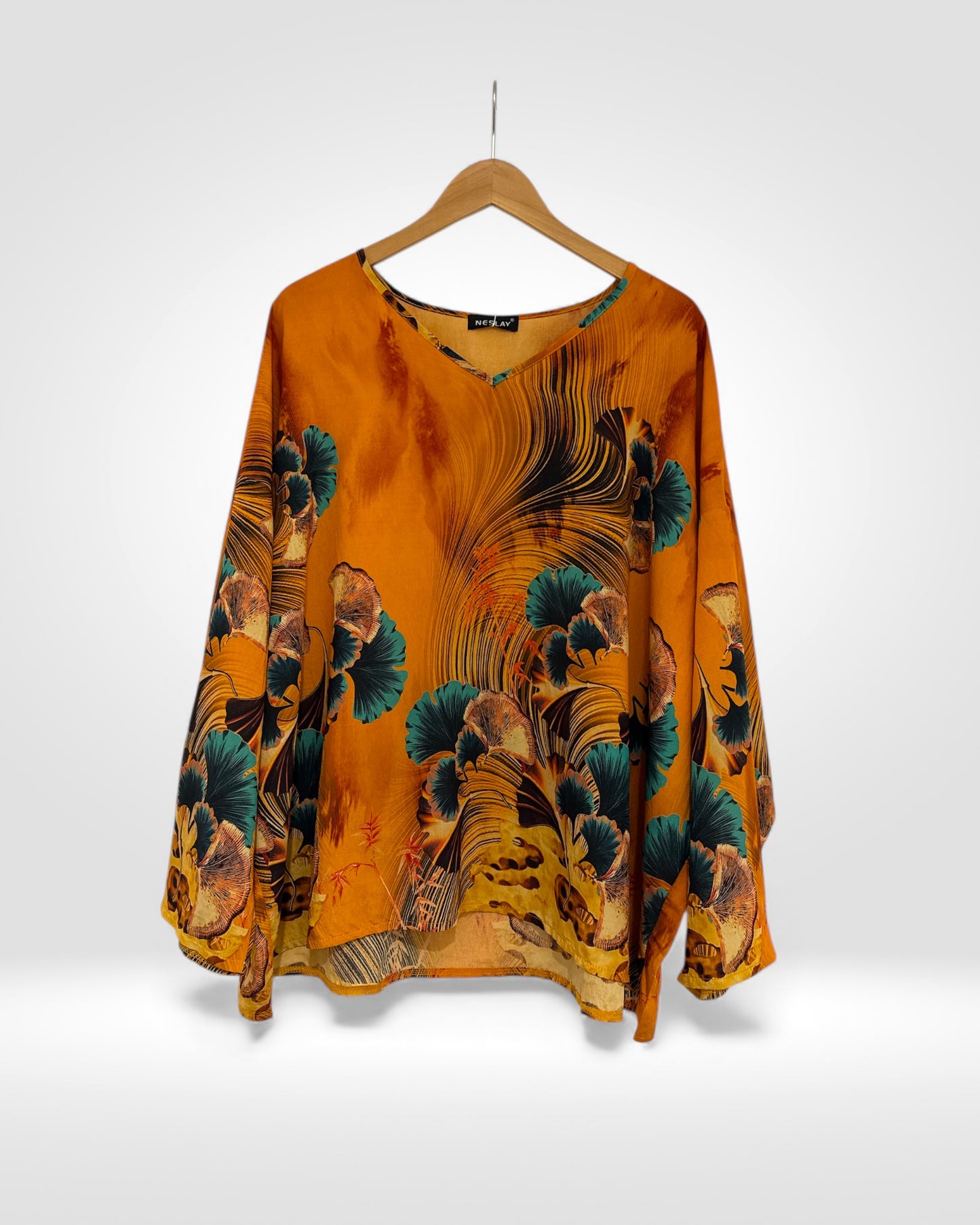 Wild Petal Silk Tunic