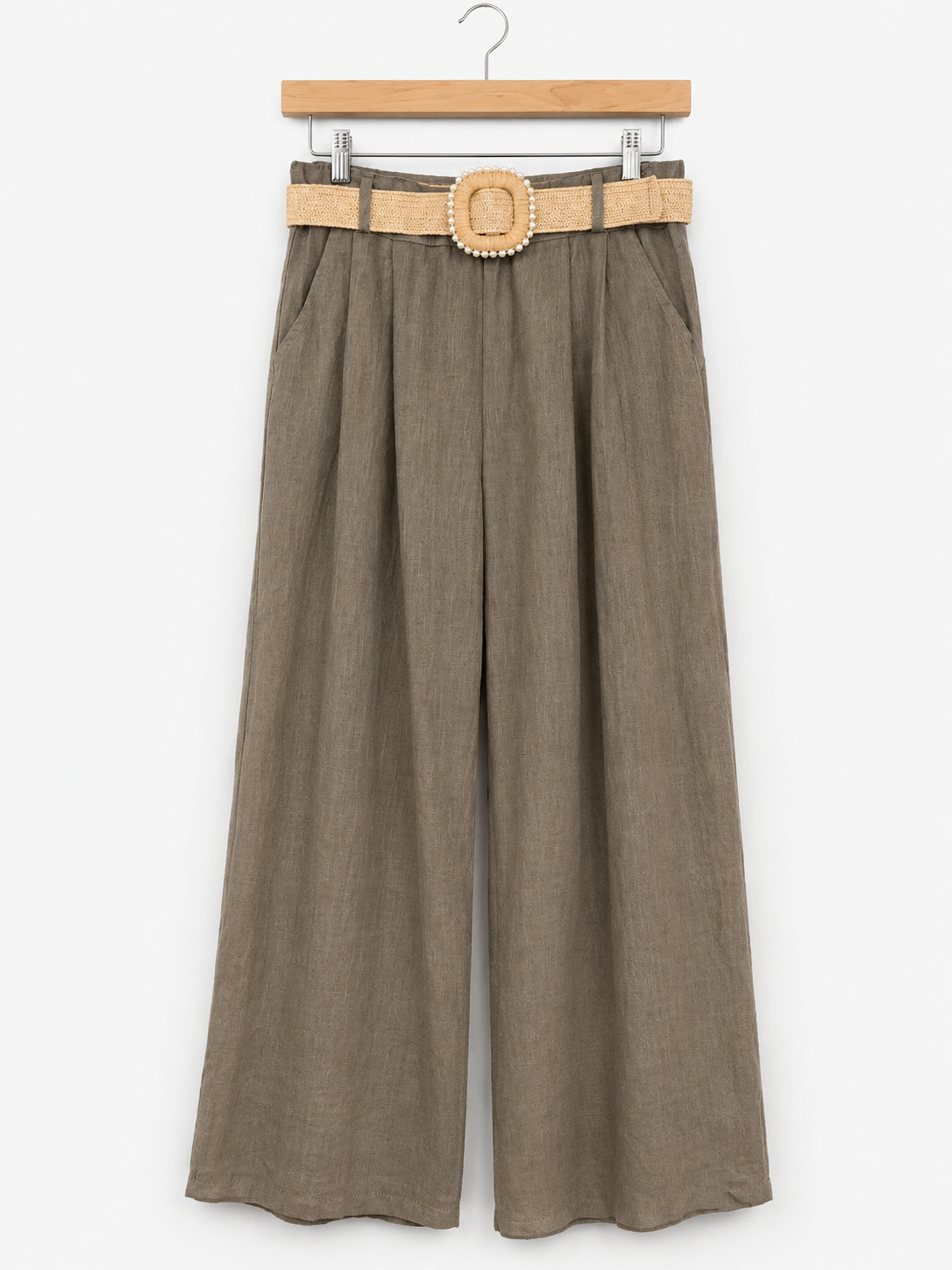 Linen Palazzo Trousers