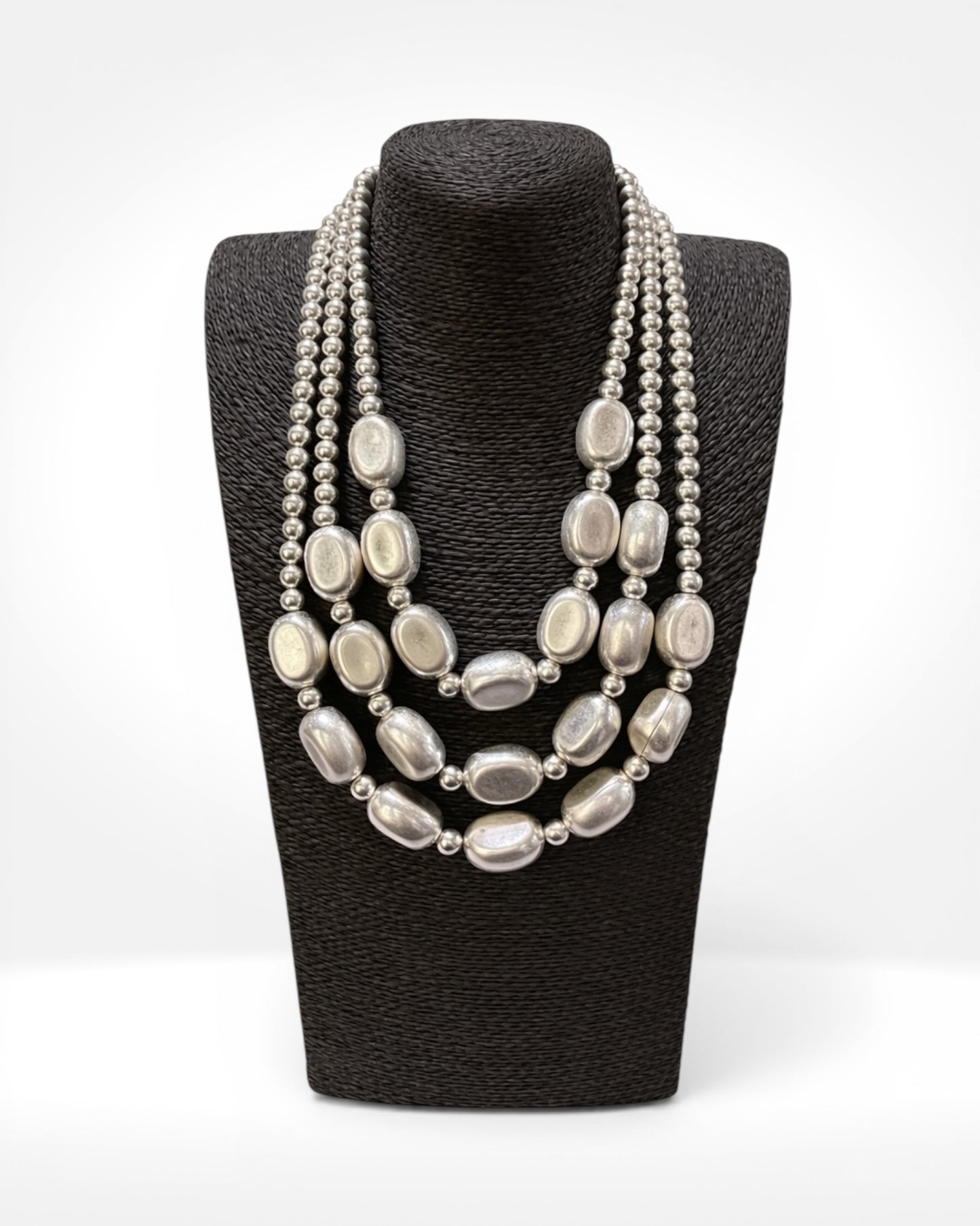 Silver Layered Necklace