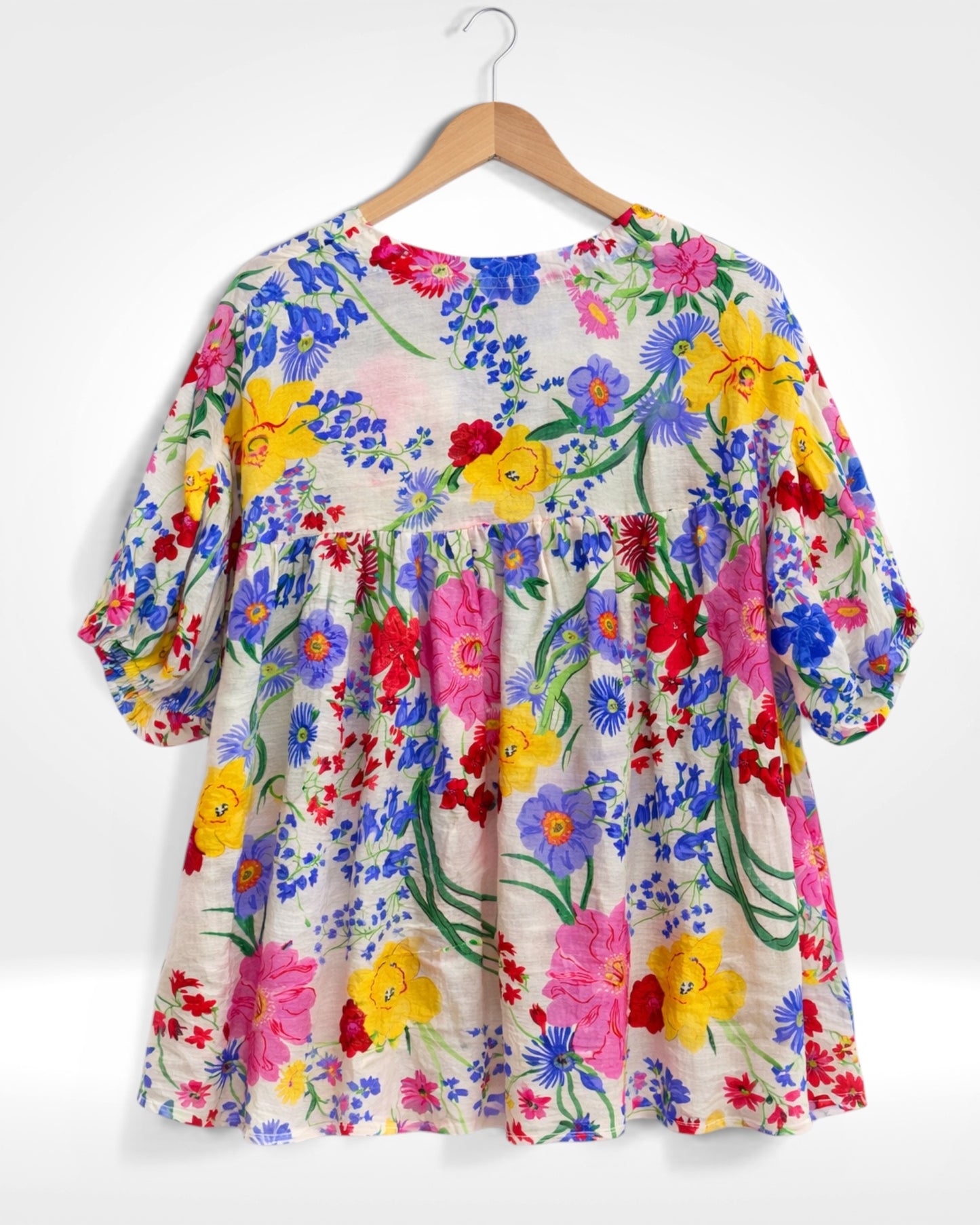 Blouse chasuble de jardin Meadow Bloom (Bleu Bella)