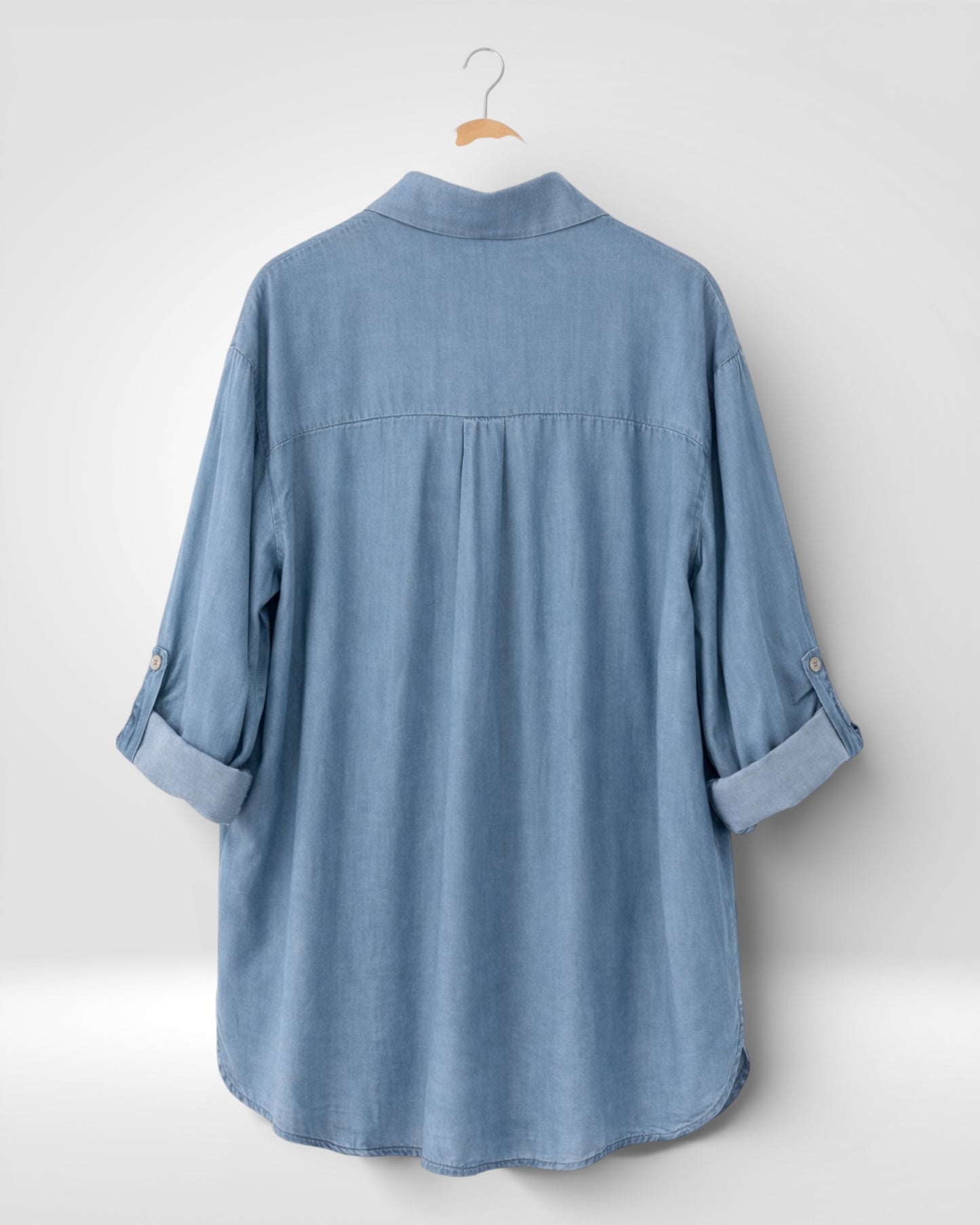 Seaside Bloom Chambray Shirt