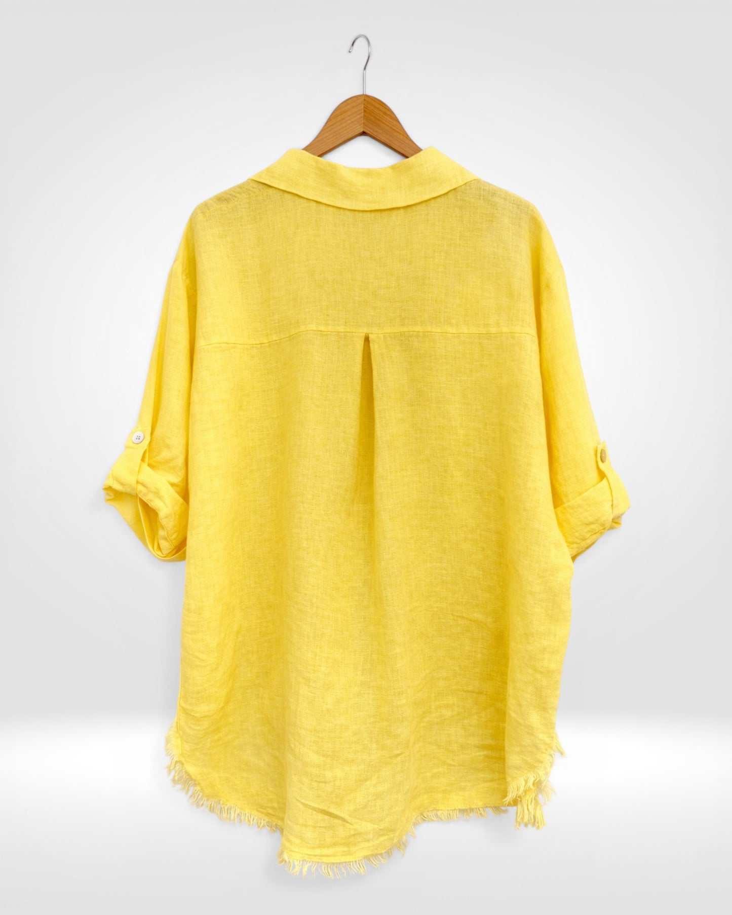 Linen Sequin Heart Shirt