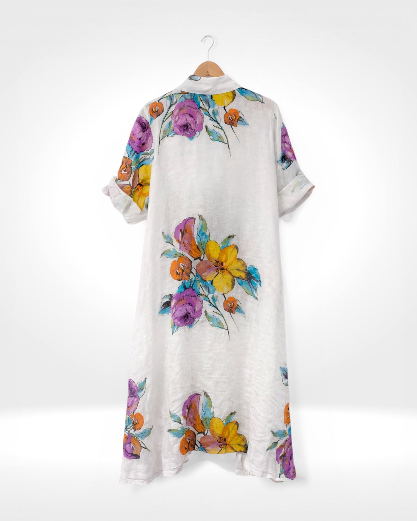 Bloom Linen Shirt Dress