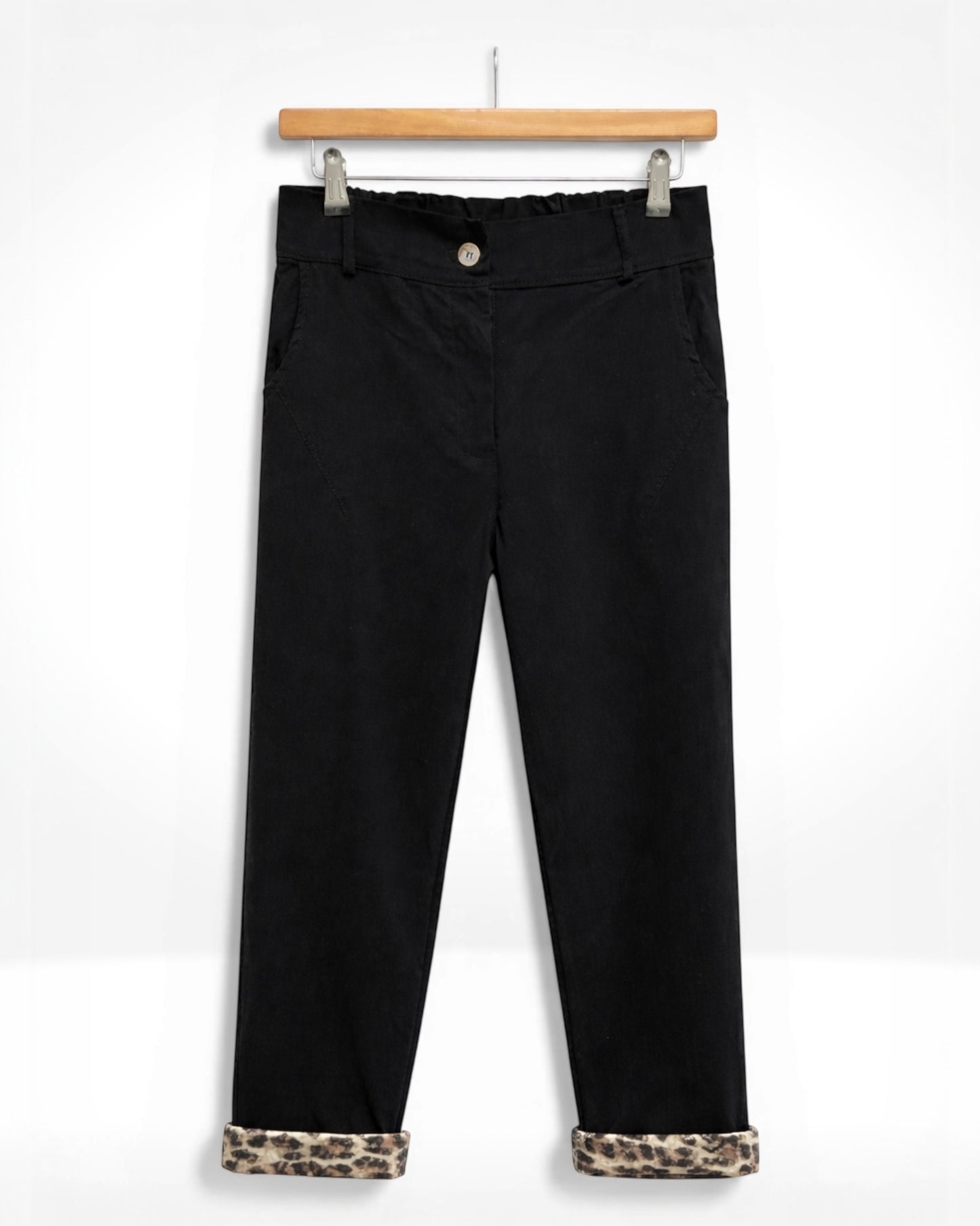Leopard Cuff Classic Tapered Pants
