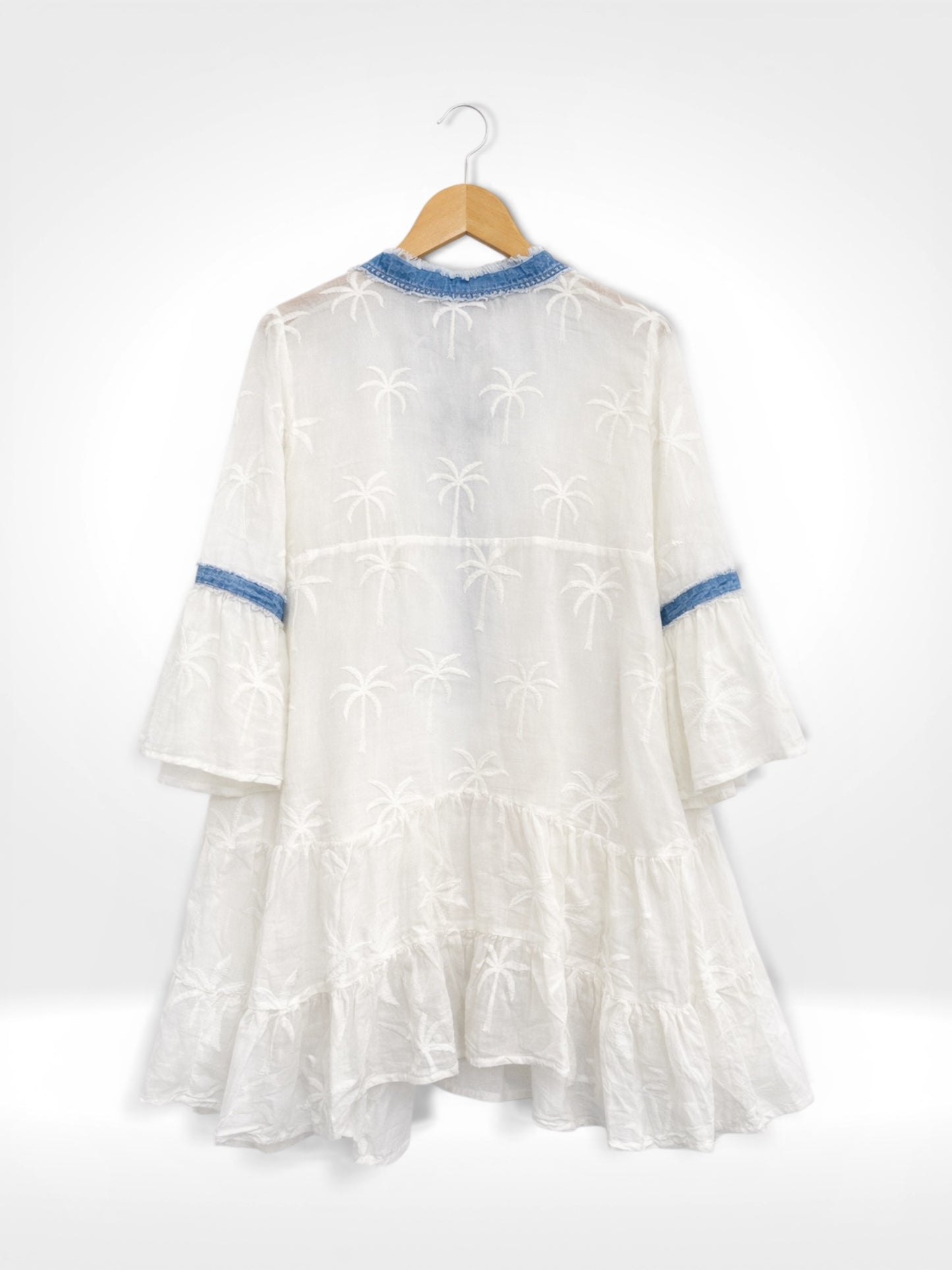 Robe en chambray à liseré Coastal Palm