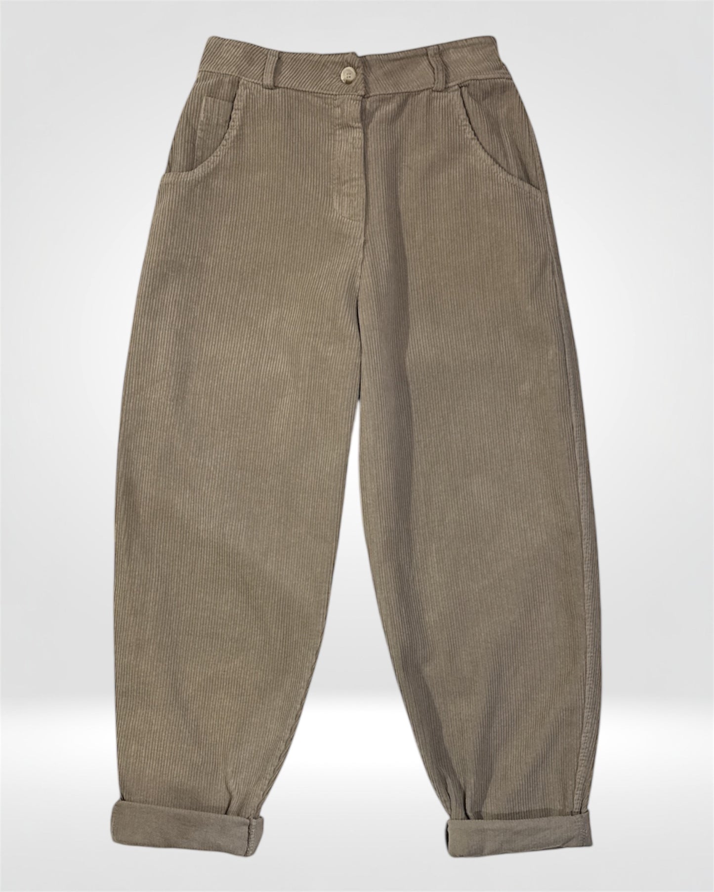 Pantalon en velours côtelé décontracté