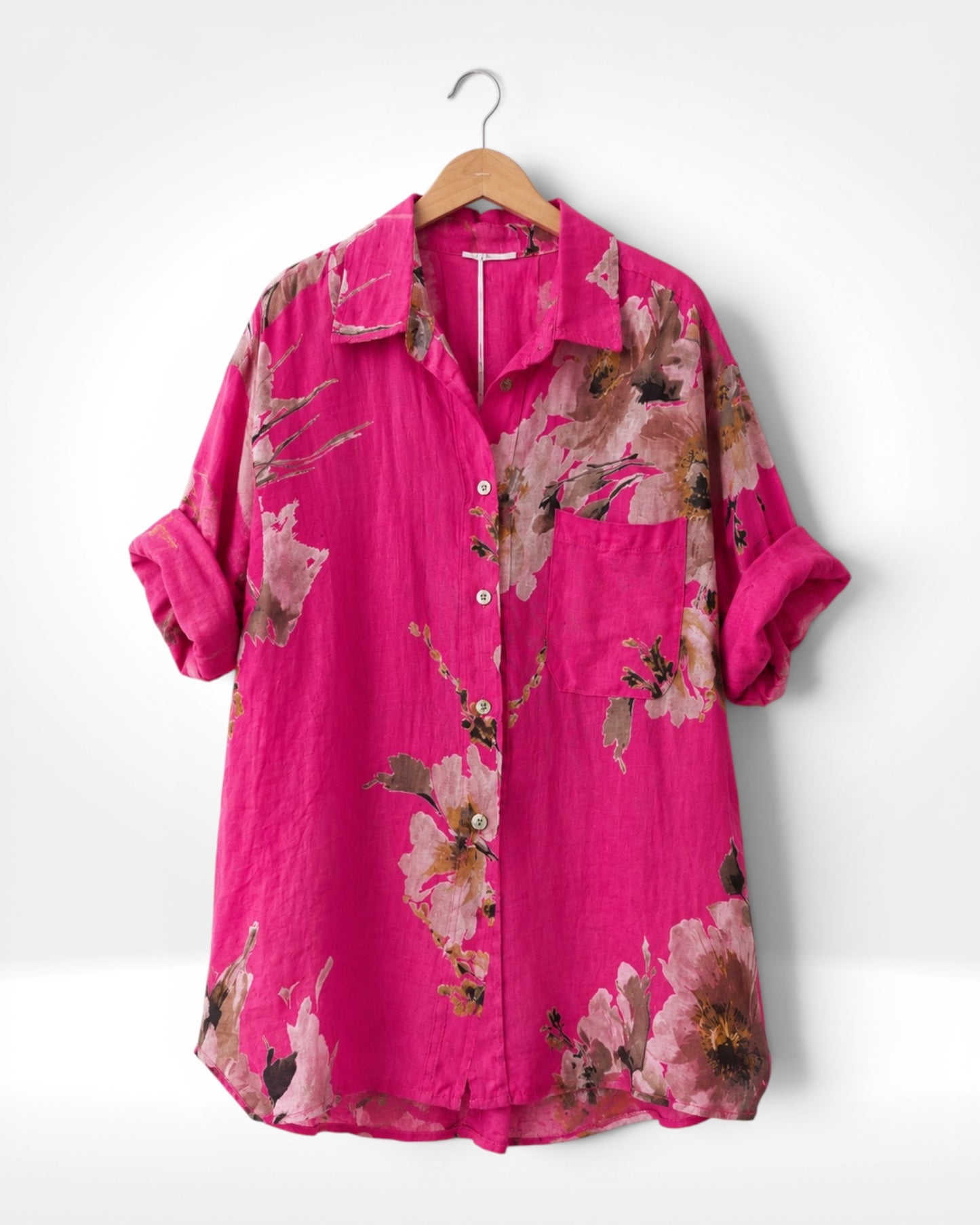 Pink Petal Linen Shirt