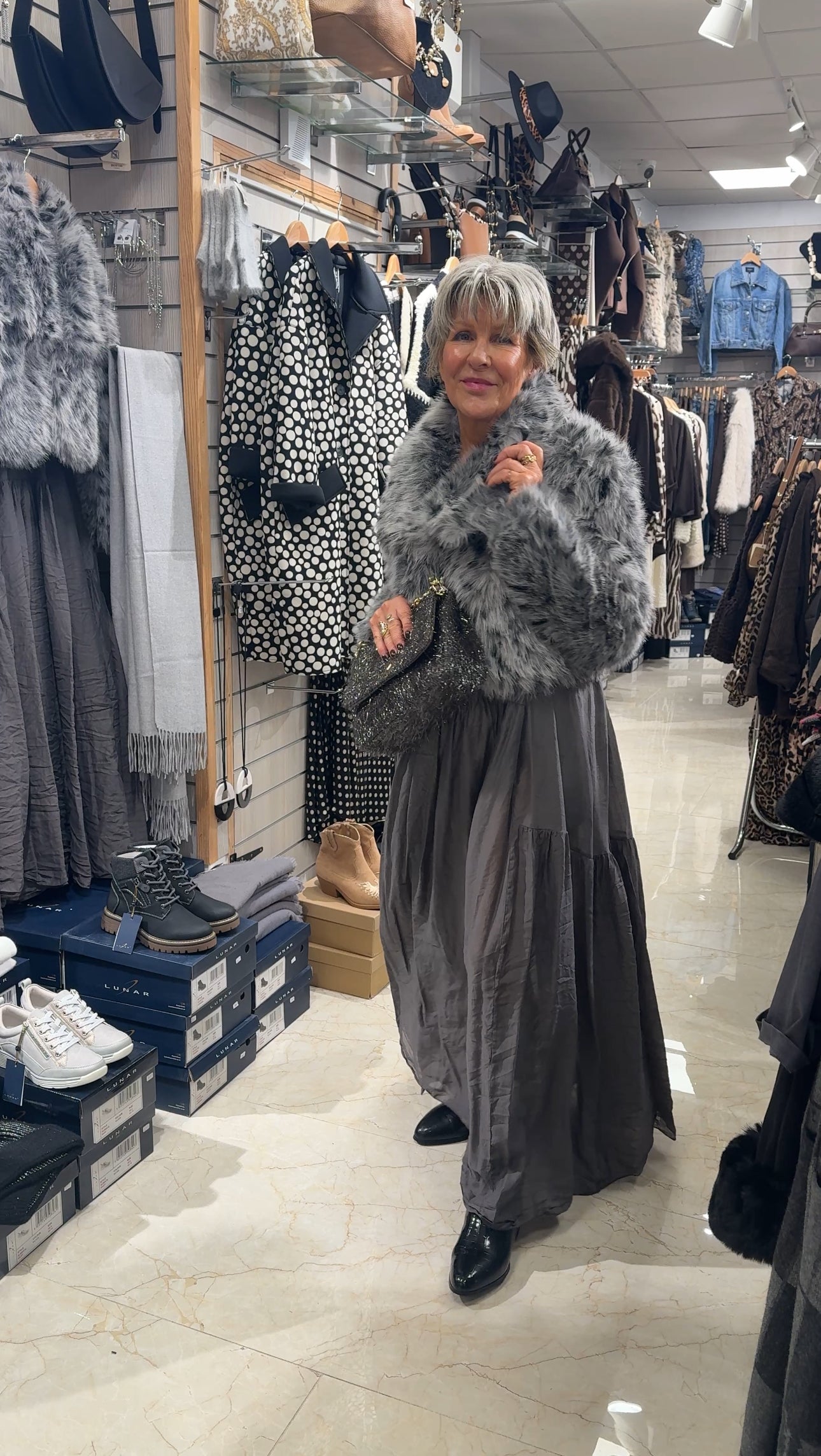 Luxe Faux Fur Cropped Jacket