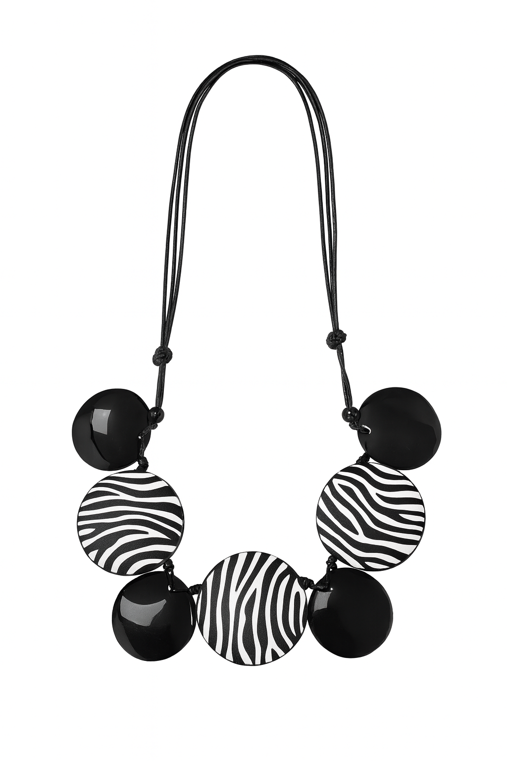 Zebra Chic Statement Necklace