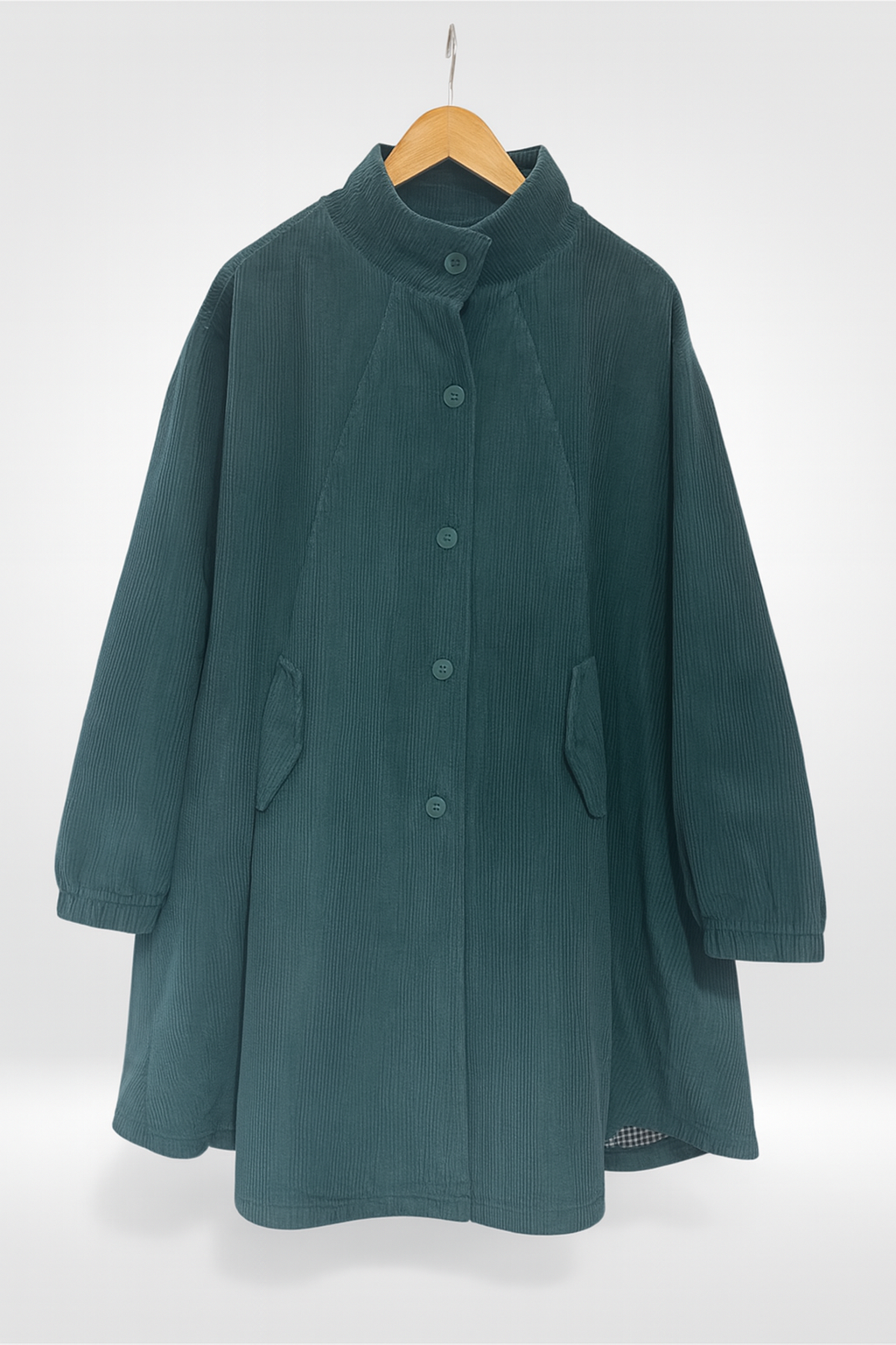 Cozy Ridge Corduroy Coat (Bella Blue)