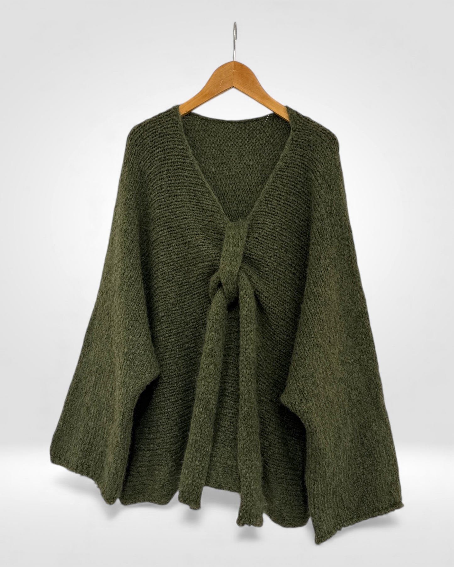 Soft Knit Tie-Front Jumper