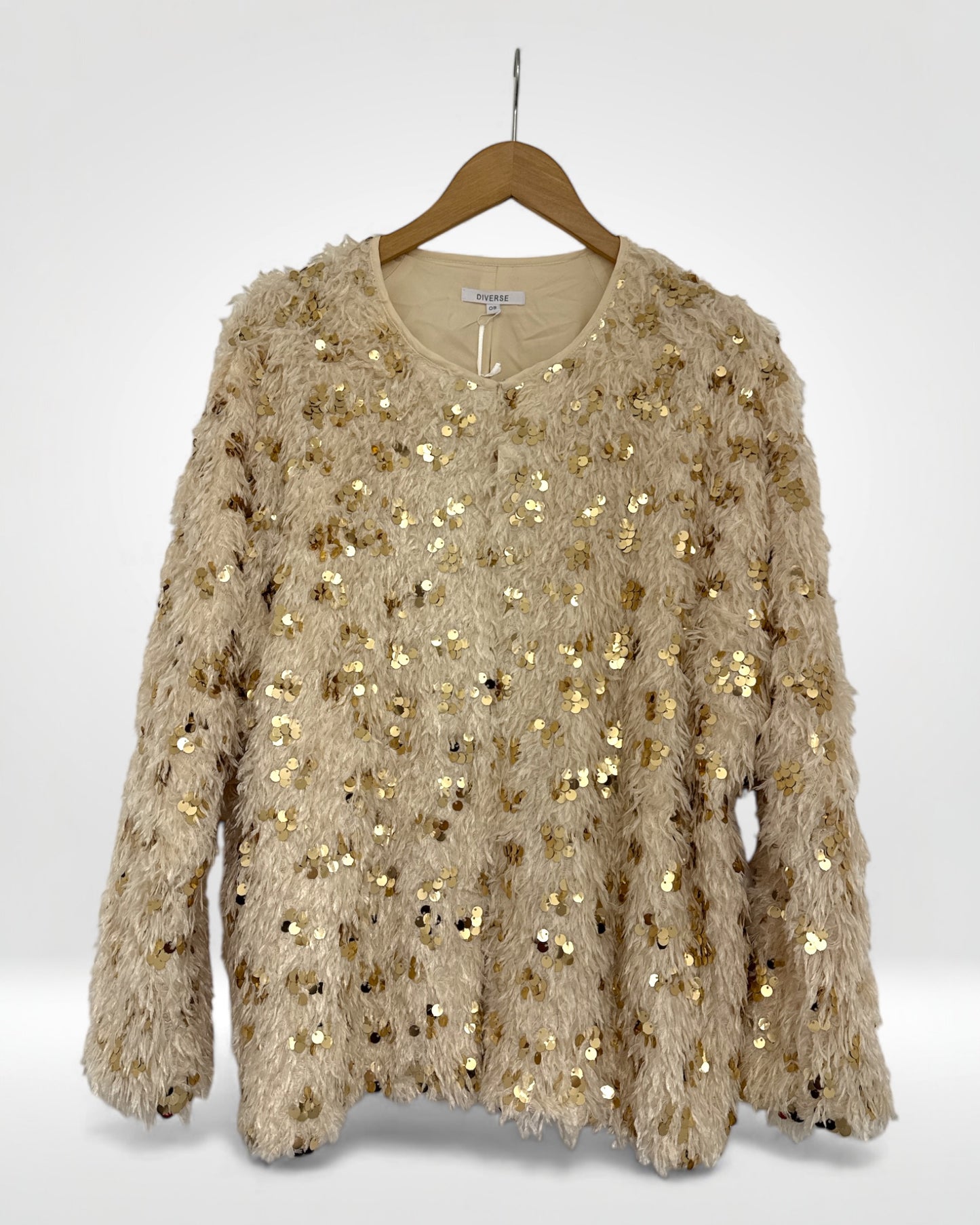 Luxe Sequin Feather Knit