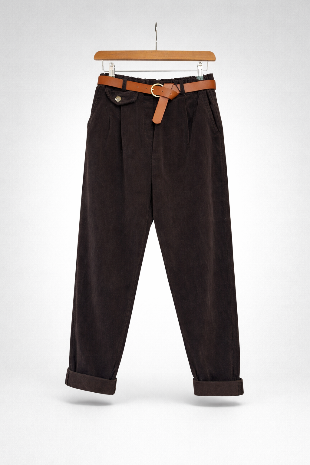 Chocolate fine cord Trousers
