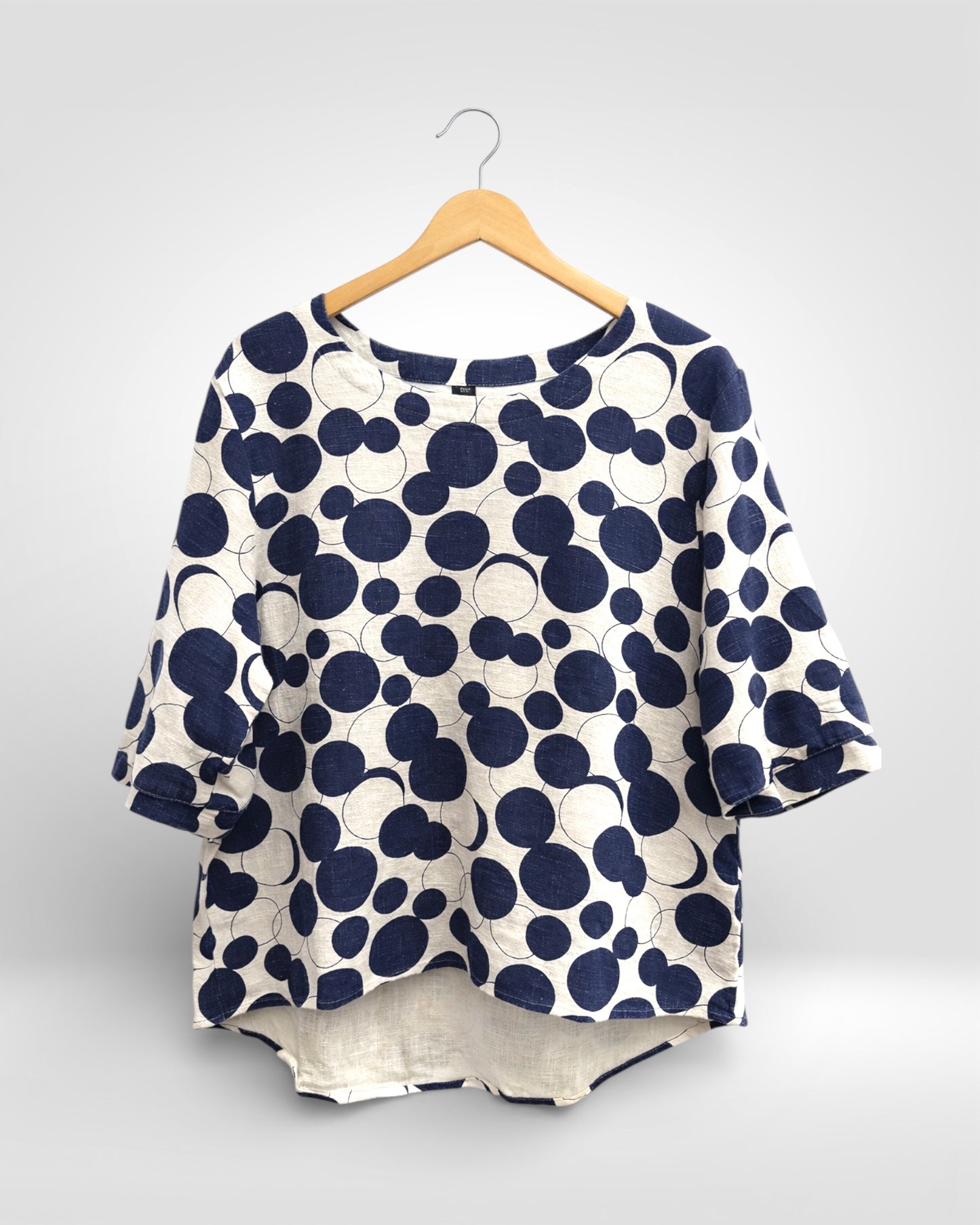 Indigo Circle Box Top (Bella Blue)