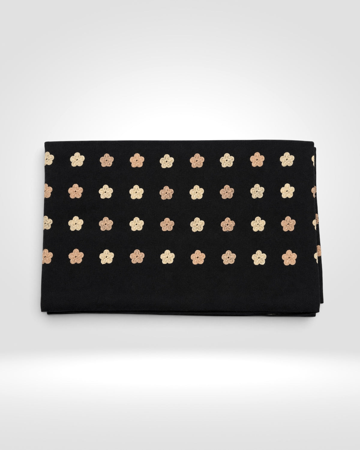 Embroidered Daisy Flower Scarf