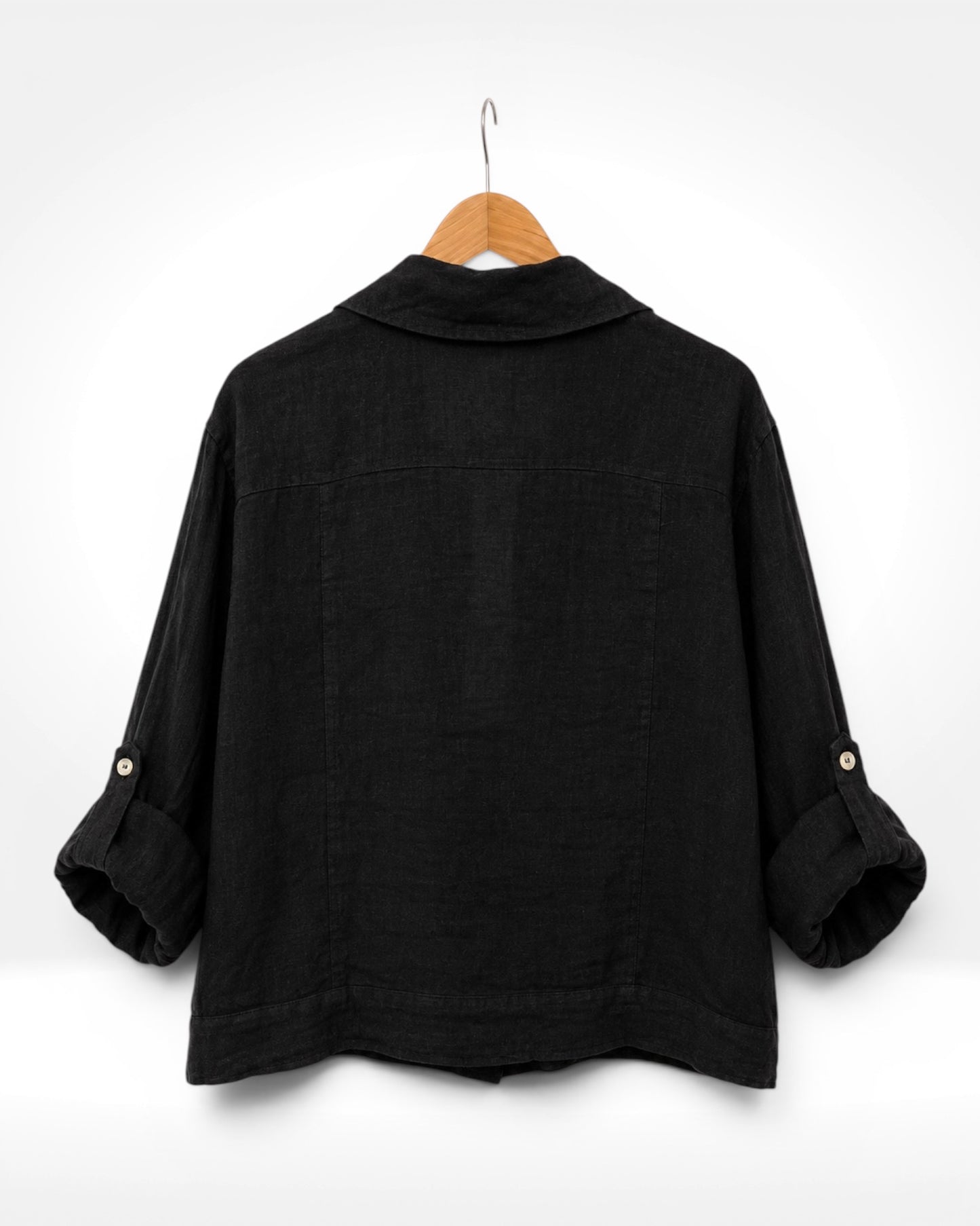 The lightweight Linen Shirt Jacket
