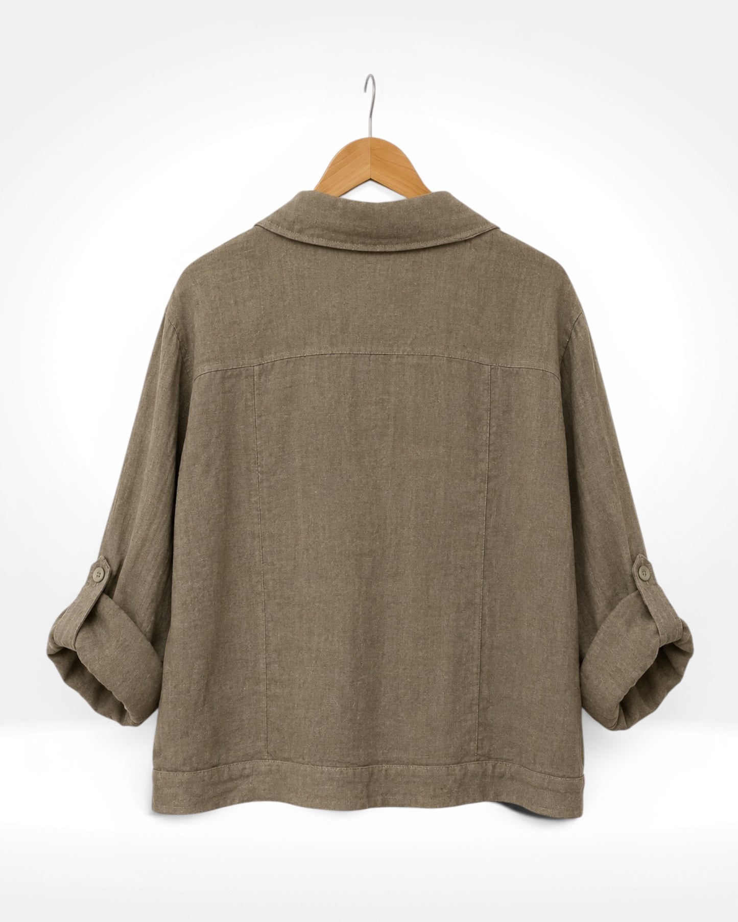 The lightweight Linen Shirt Jacket