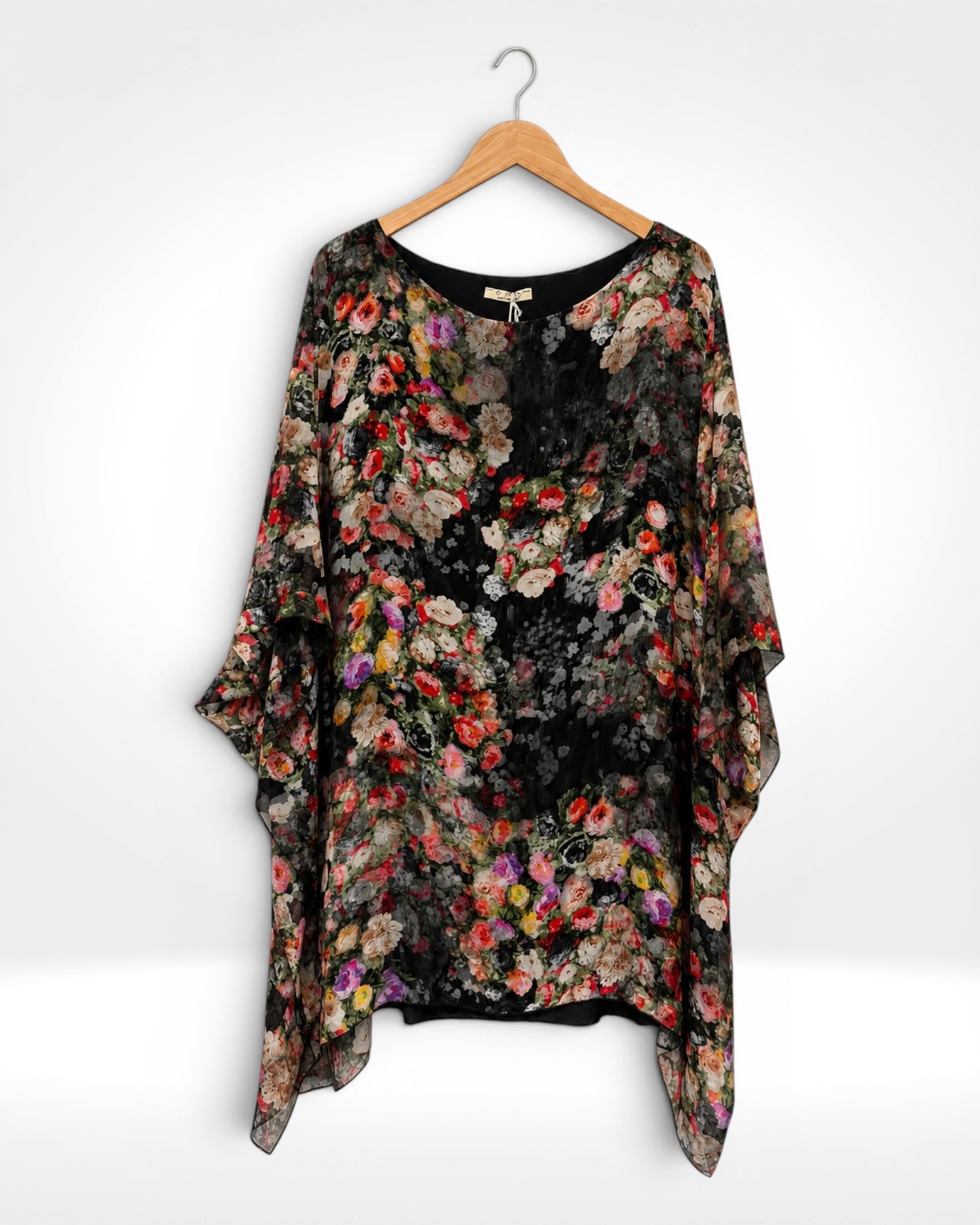 Silk Garden Batwing Long Top