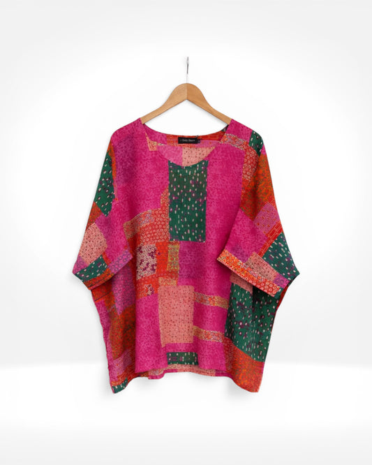 Patchwork Box Tunic (Bella Blue)