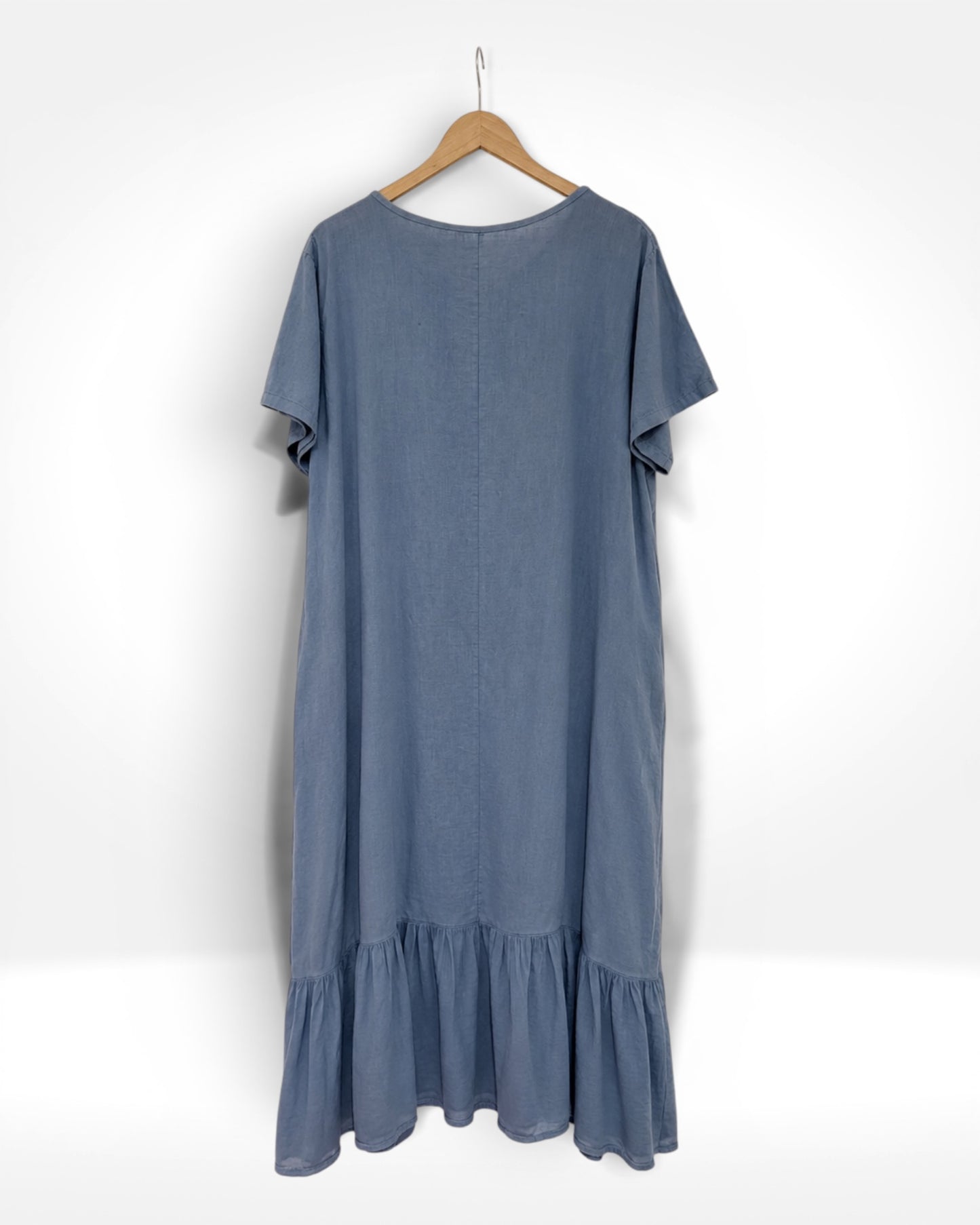 Sienna Button Linen Dress