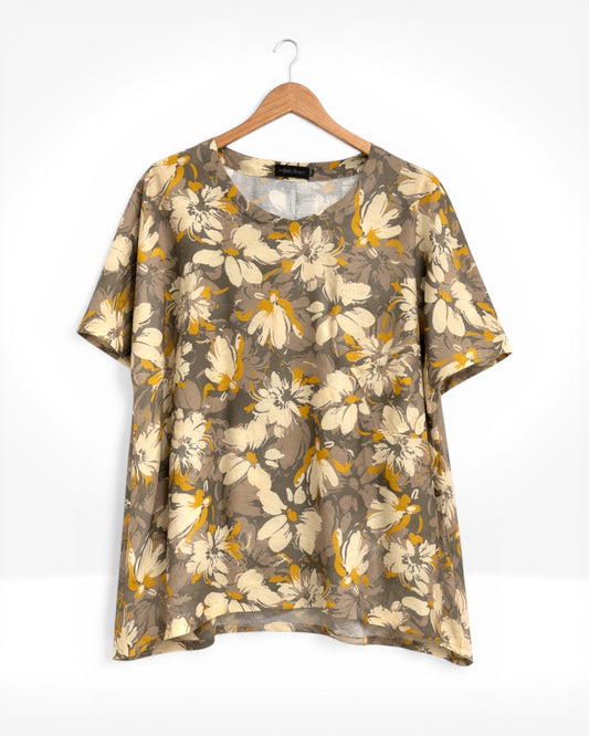 Floral Breeze Relaxed Top (Bella Blue)