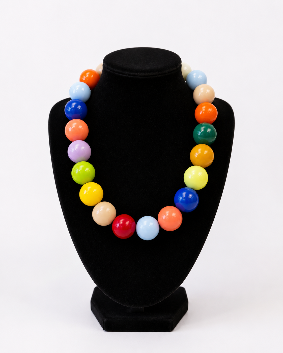 Rainbow Pop Statement Necklace