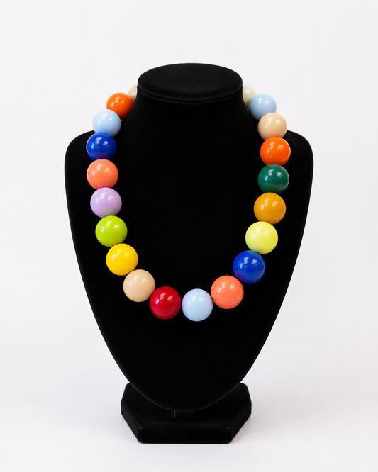 Rainbow Pop Statement Necklace